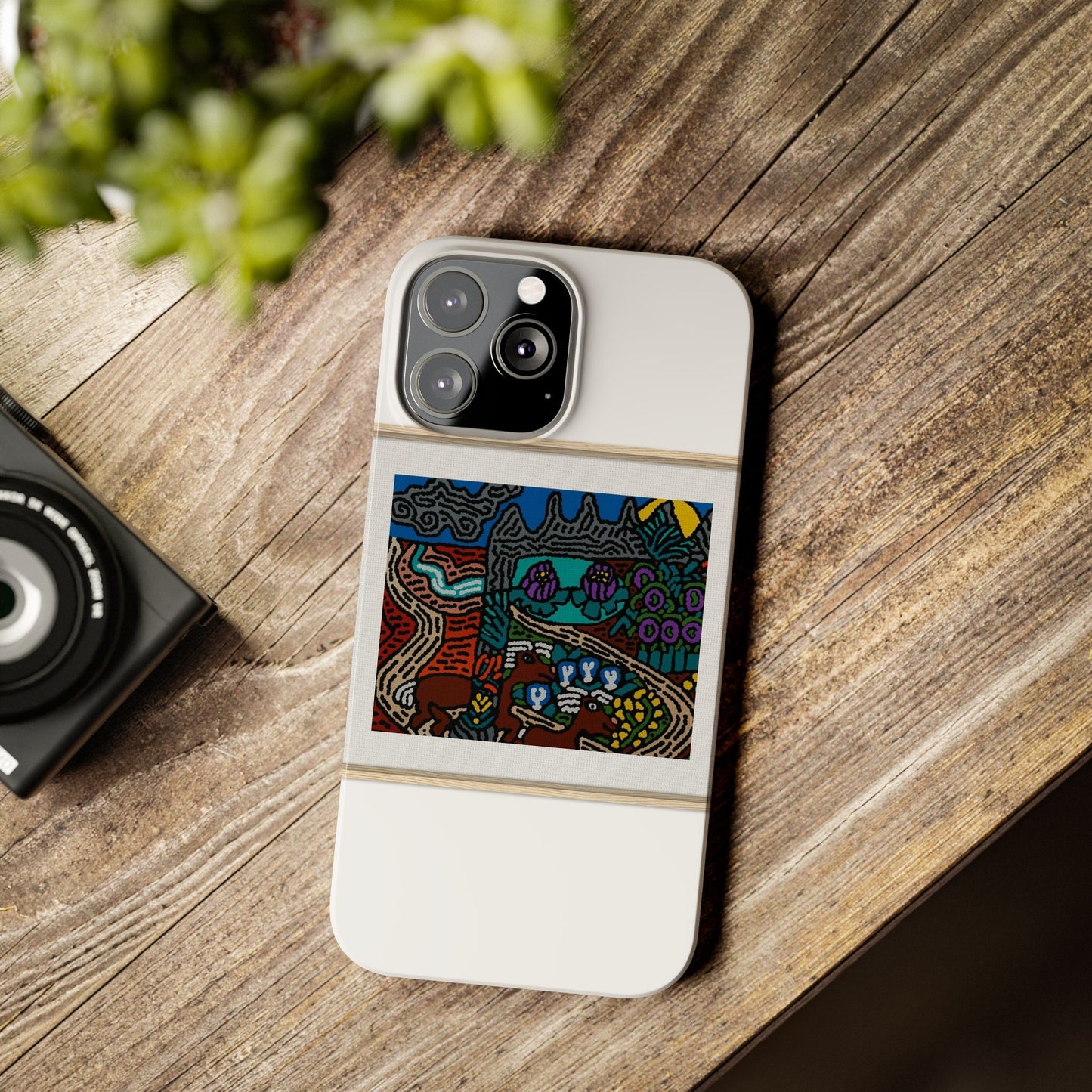 Road to a Sanctuary and Oasis Slim Phone Case