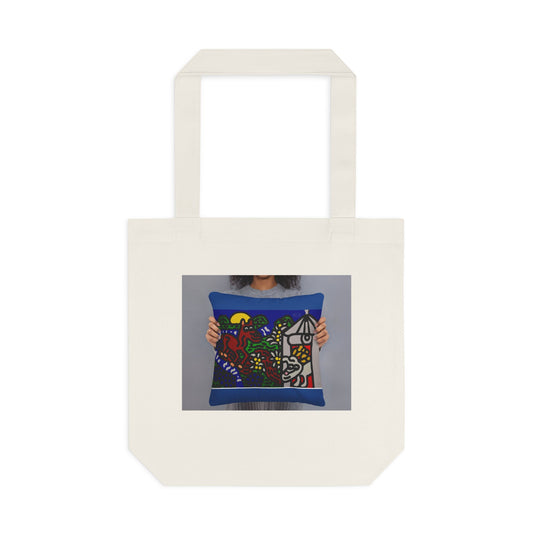 Bunny welcoming a friendly horse on his journey Classic Tote Bag