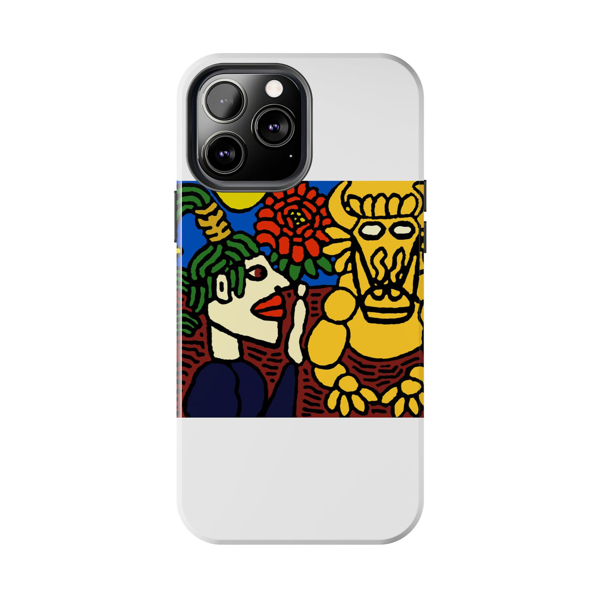 The warrior hailing the mighty golden dragon Tough Phone Case