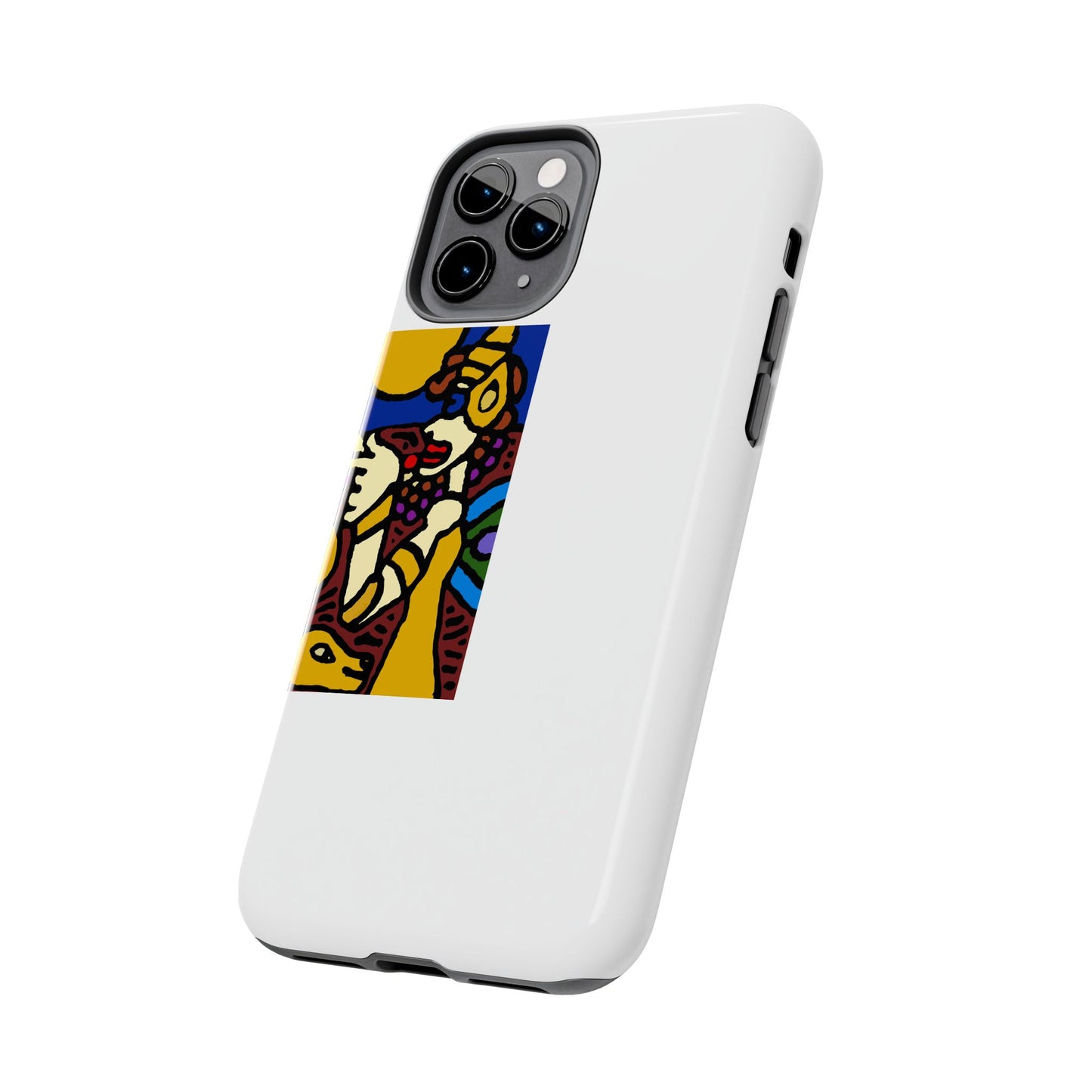 The golden snake being blessed by the fairy Tough Phone Case