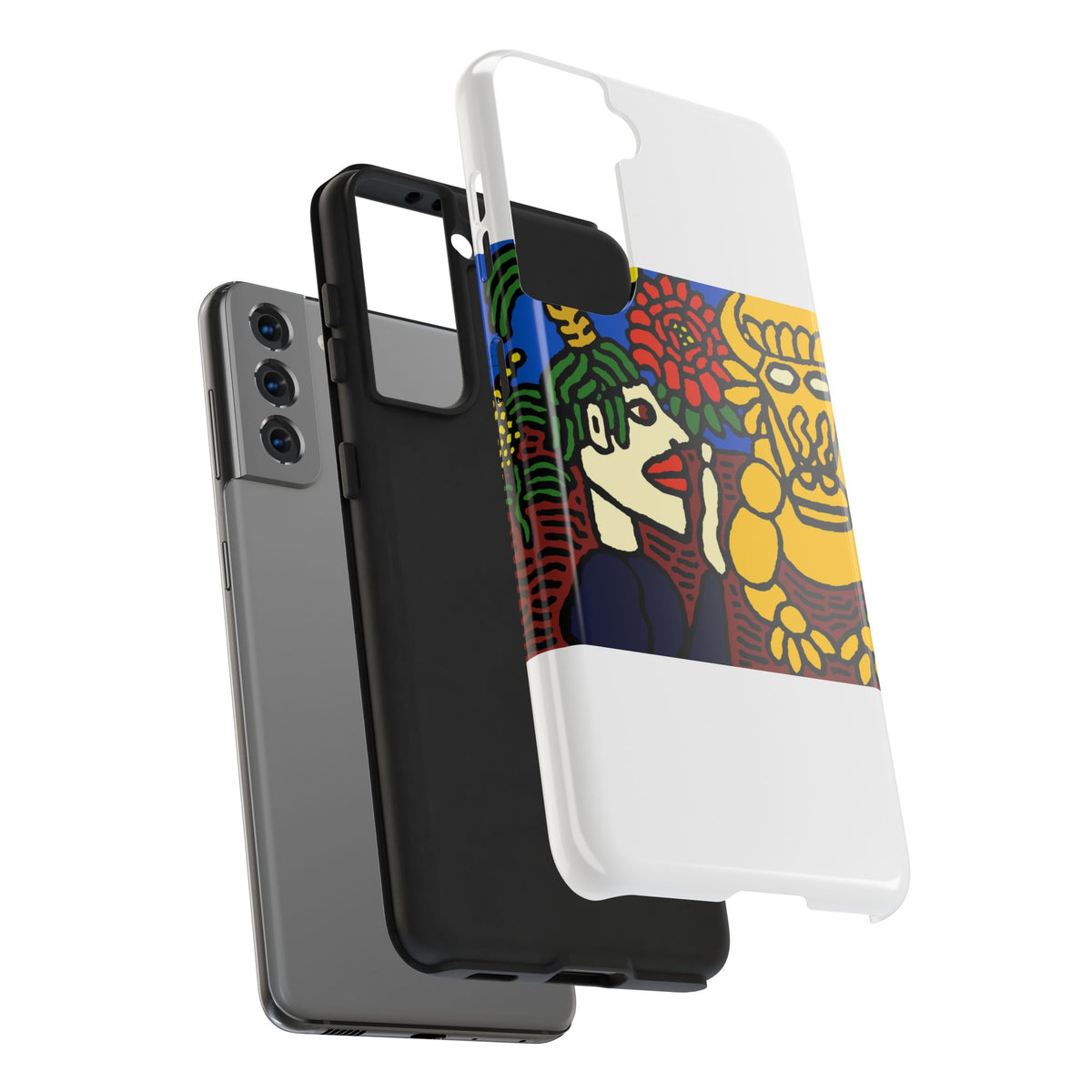 The warrior hailing the mighty golden dragon Tough Phone Case