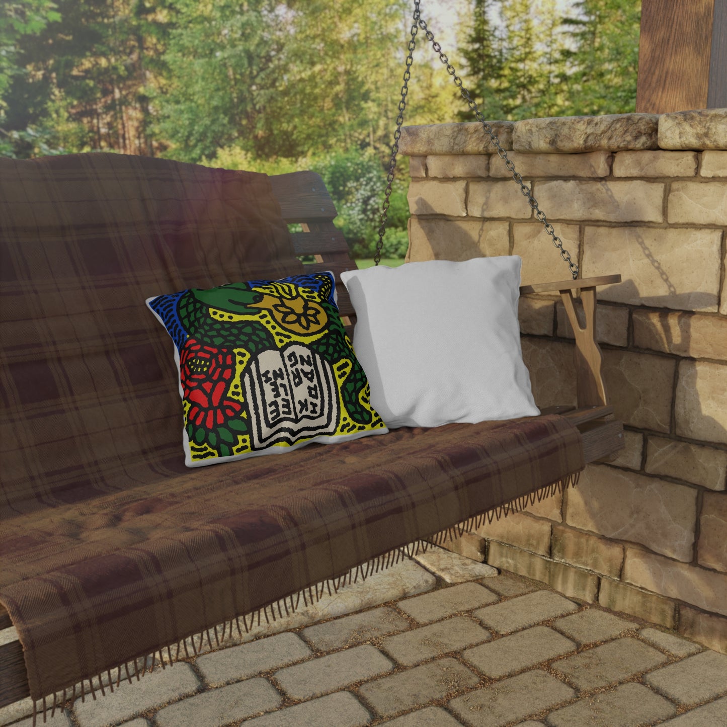 Shining a light on knowledge — Outdoor Pillow