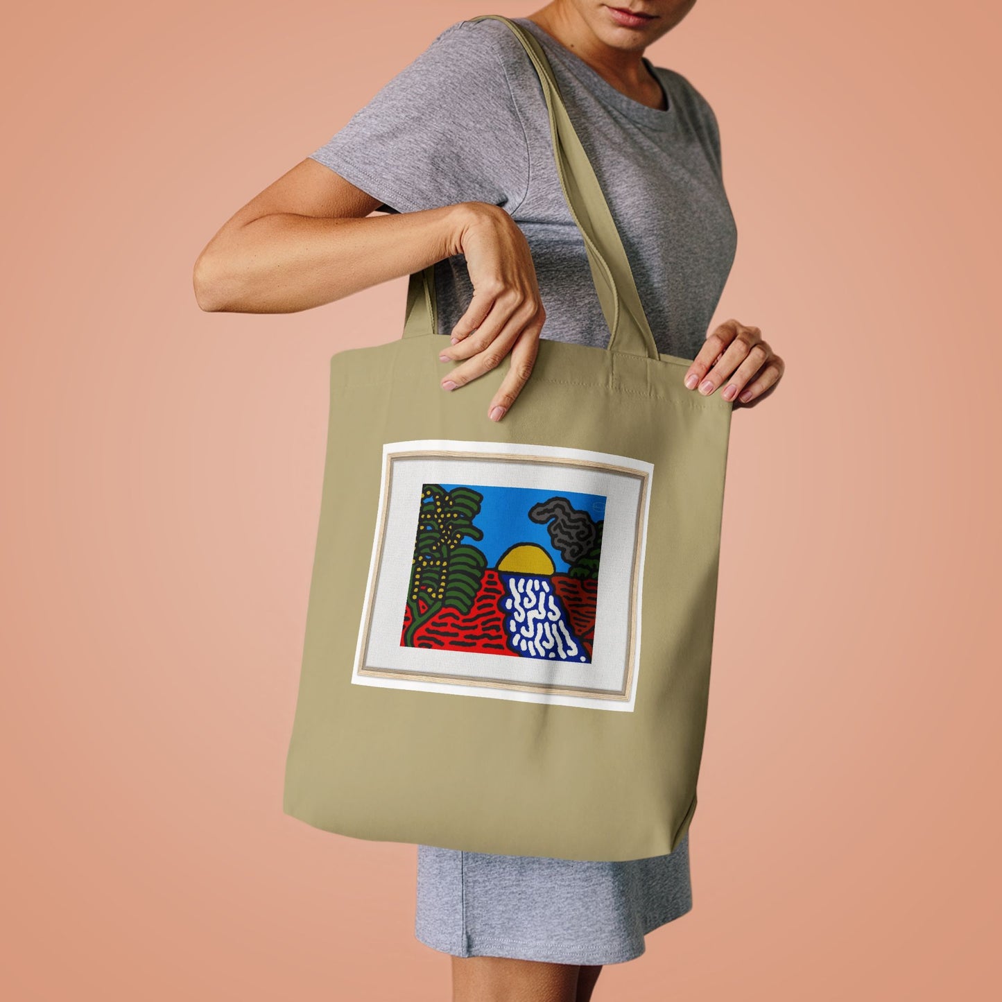 The river that joins the Australian wattle and Lebanese cedar tree in friendship Classic Tote Bag
