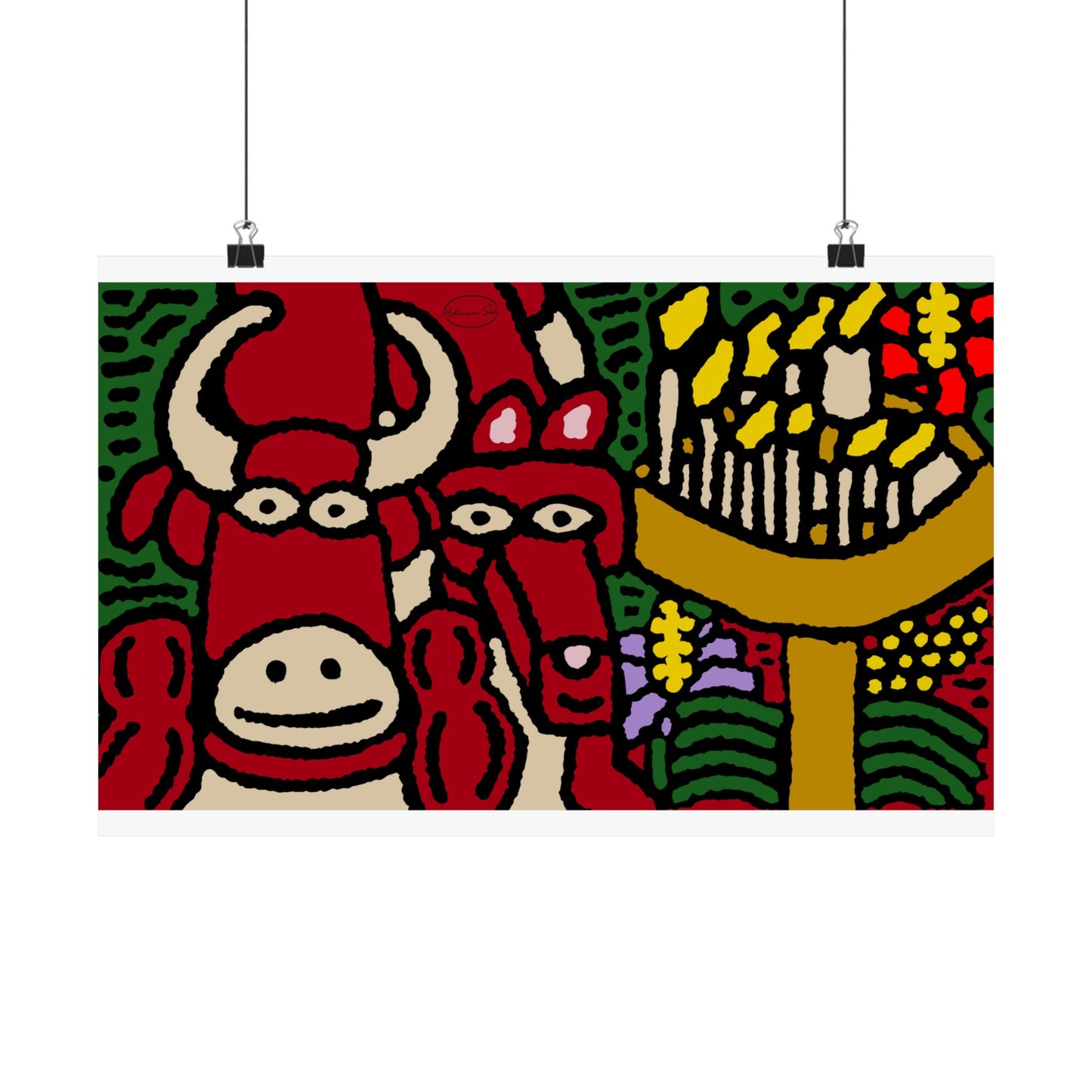 Going blessed by light together Matte Poster Horizontal (Small)