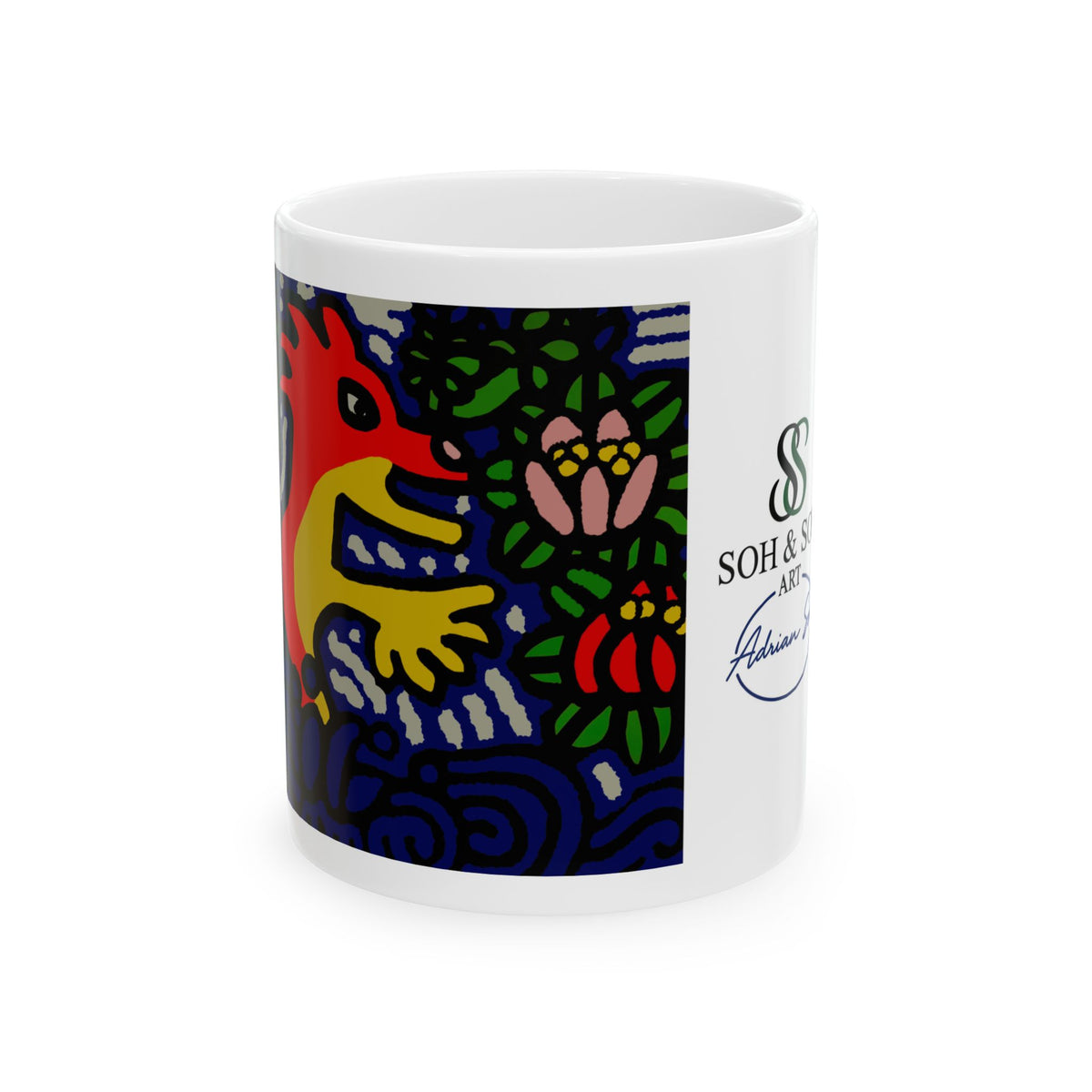 Breaking Through The Surface of A Lotus Pond - Ceramic Mug 11oz
