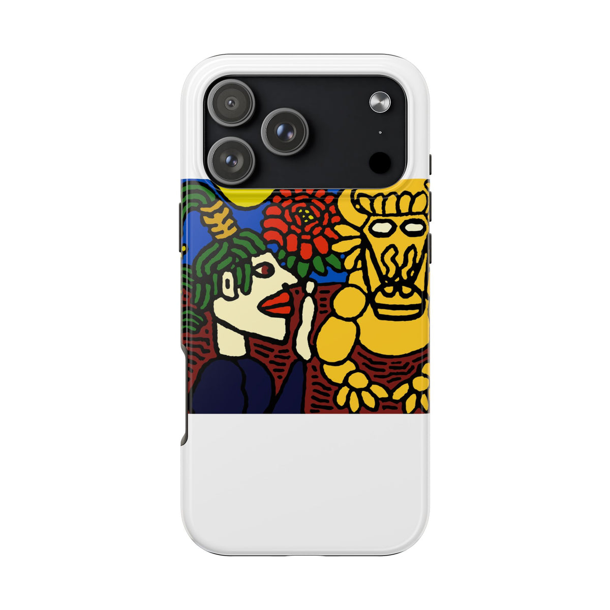 The warrior hailing the mighty golden dragon Tough Phone Case