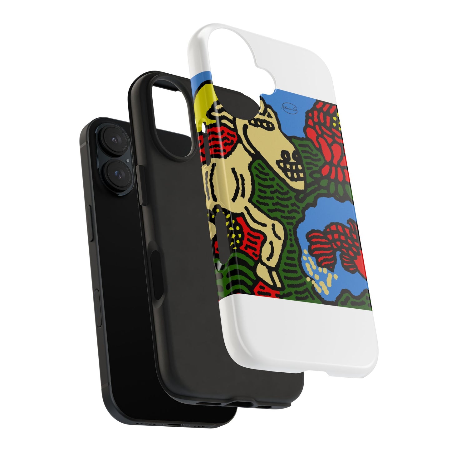 Galloping carefree through life Tough Phone Case