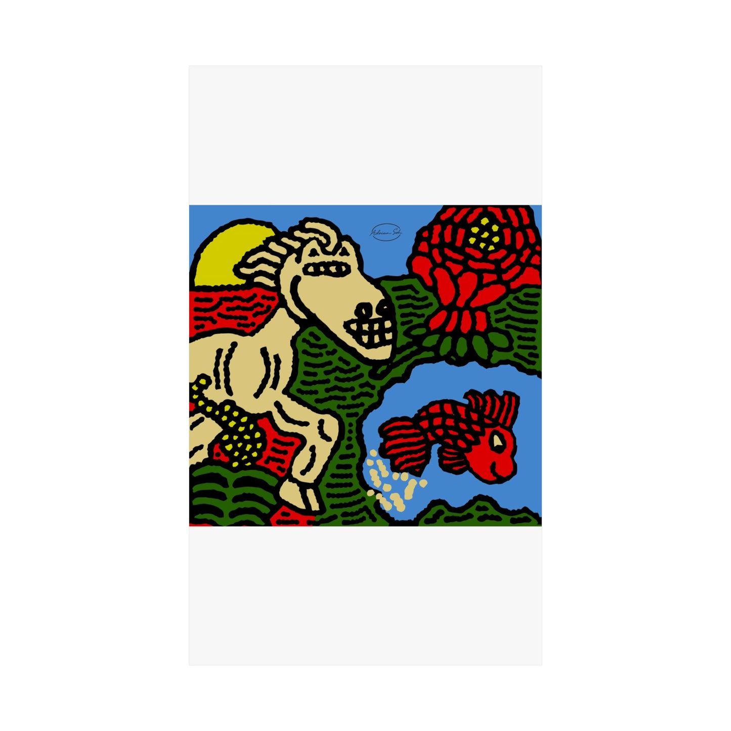 Galloping carefree through life Matte Poster Vertical (Large)