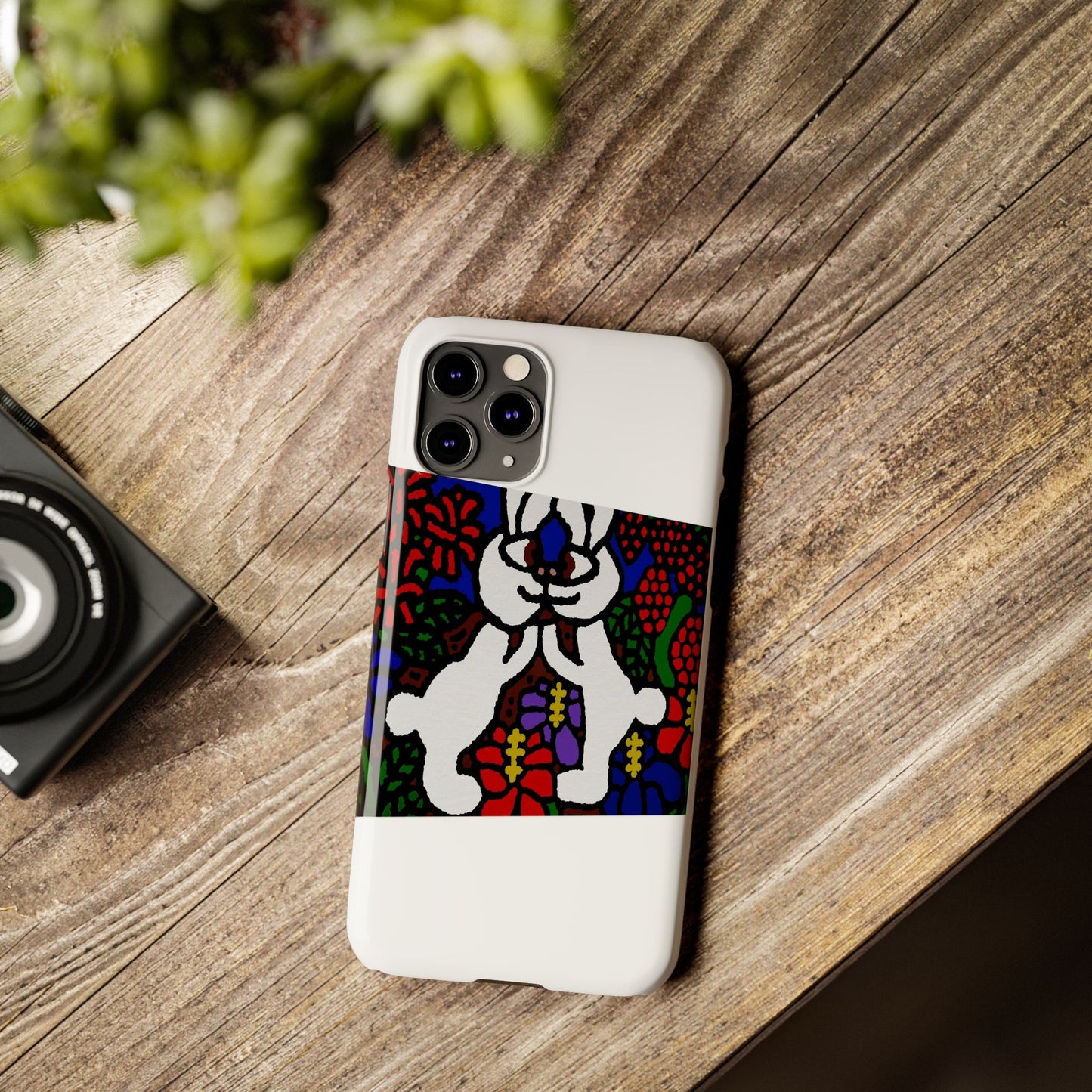 Bunnies in love Slim Phone Case