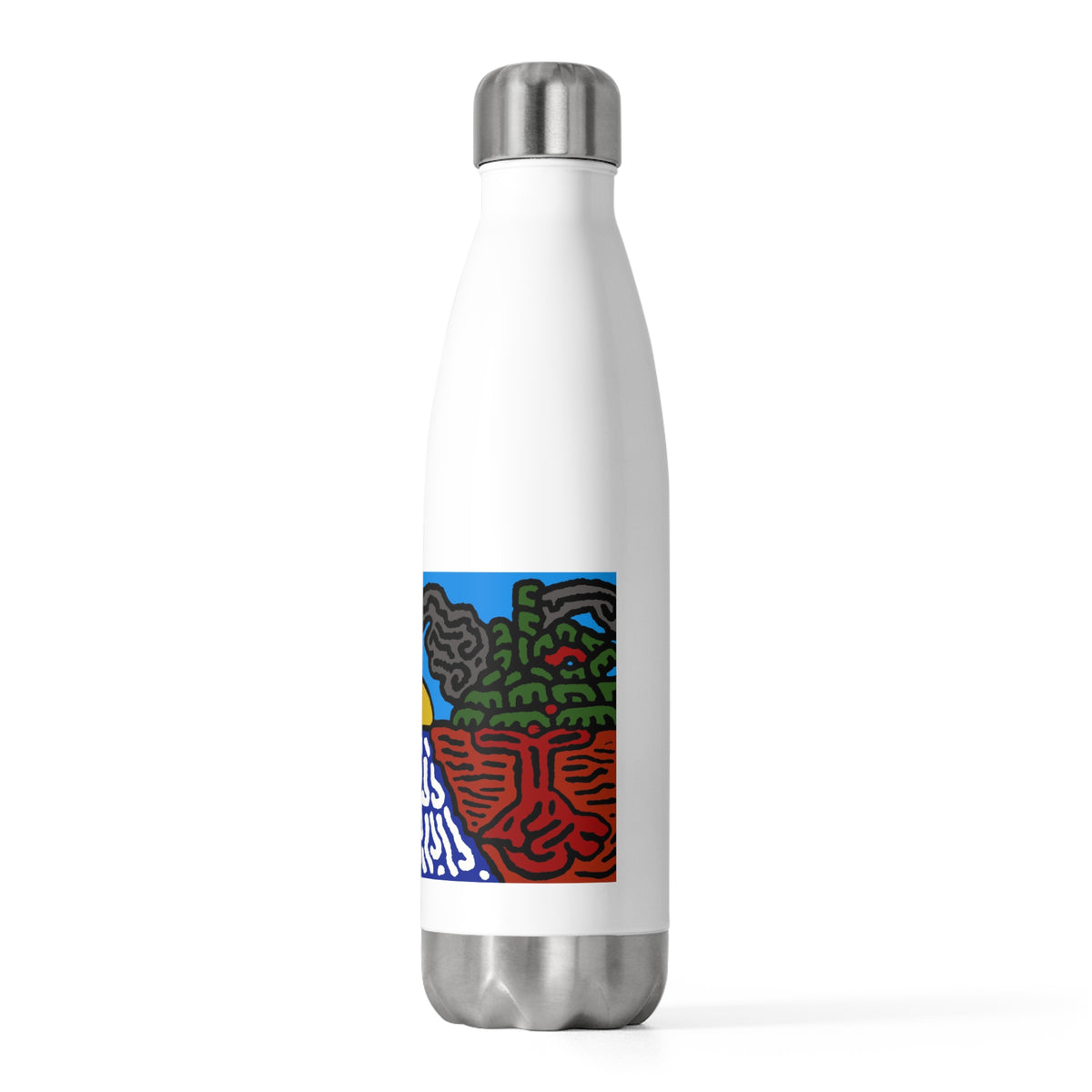 The river that joins the Australian wattle and Lebanese cedar tree in friendship Stainless Steel Water Bottle