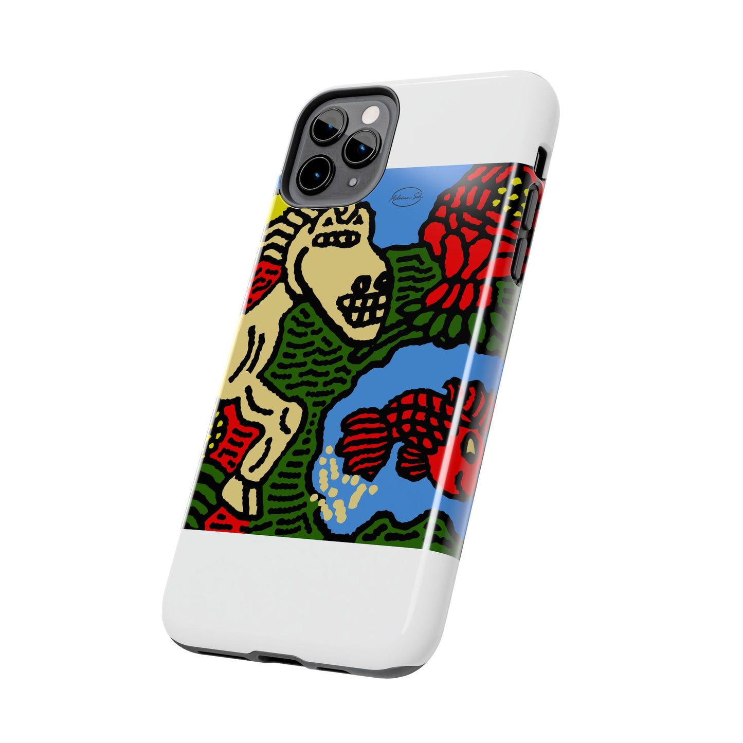 Galloping carefree through life Tough Phone Case