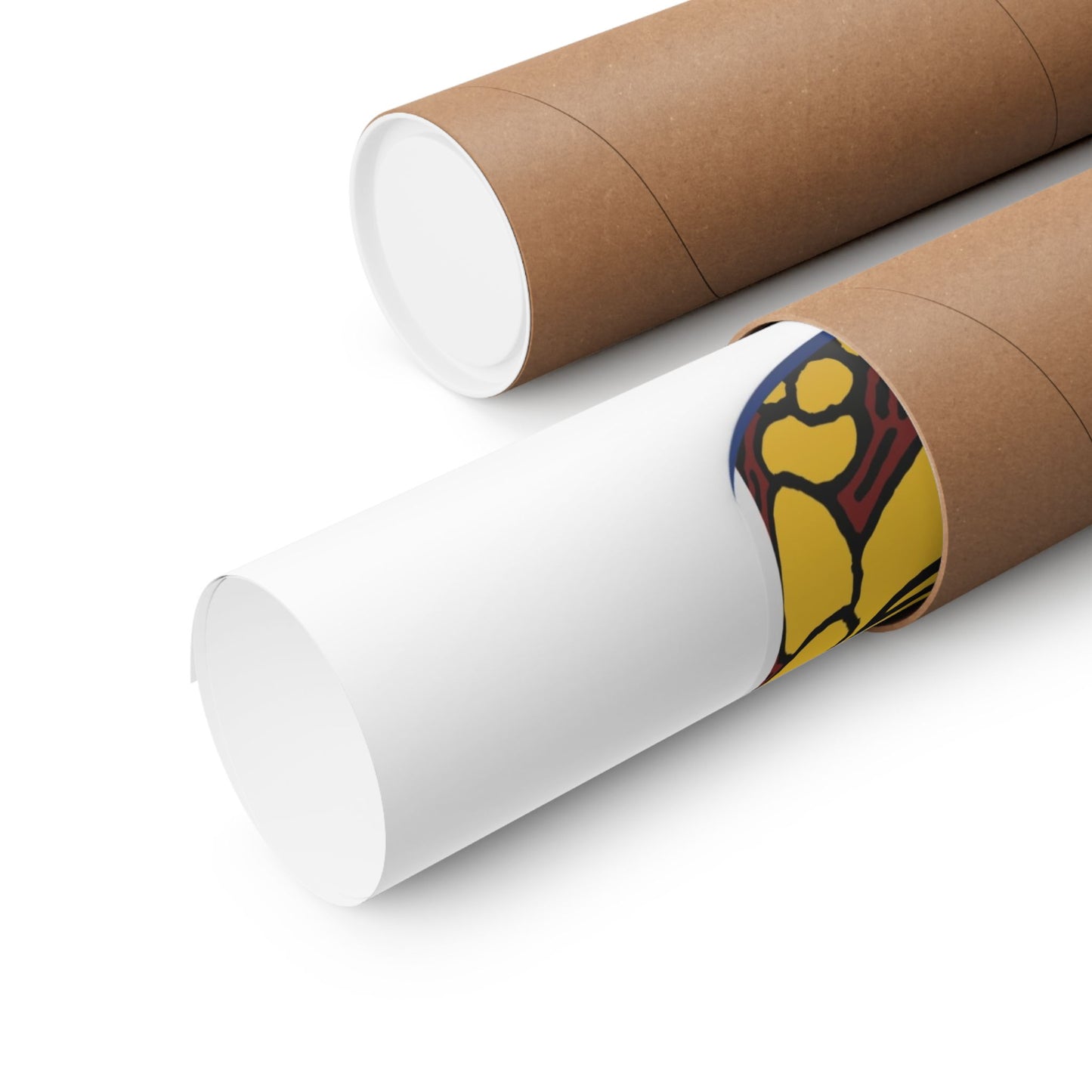 The warrior hailing the mighty golden dragon Matte Poster Vertical (Small)