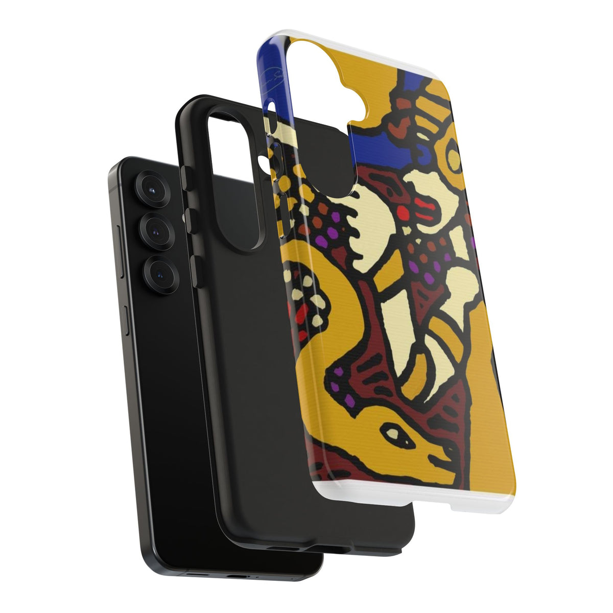 The golden snake being blessed by the fairy Tough Phone Case