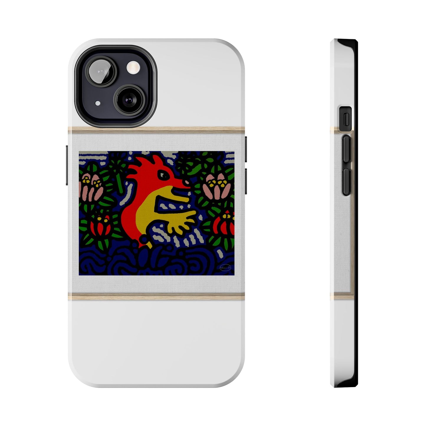 Breaking through the surface of a lotus pond Tough Phone Case