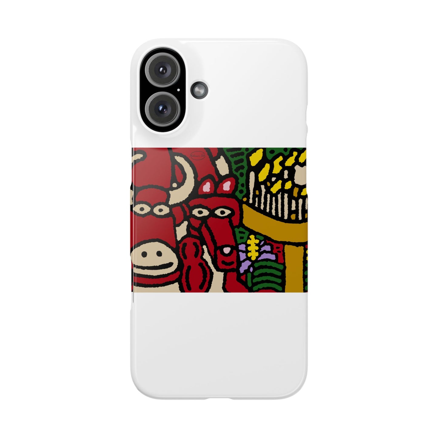 Going blessed by light together Slim Phone Case