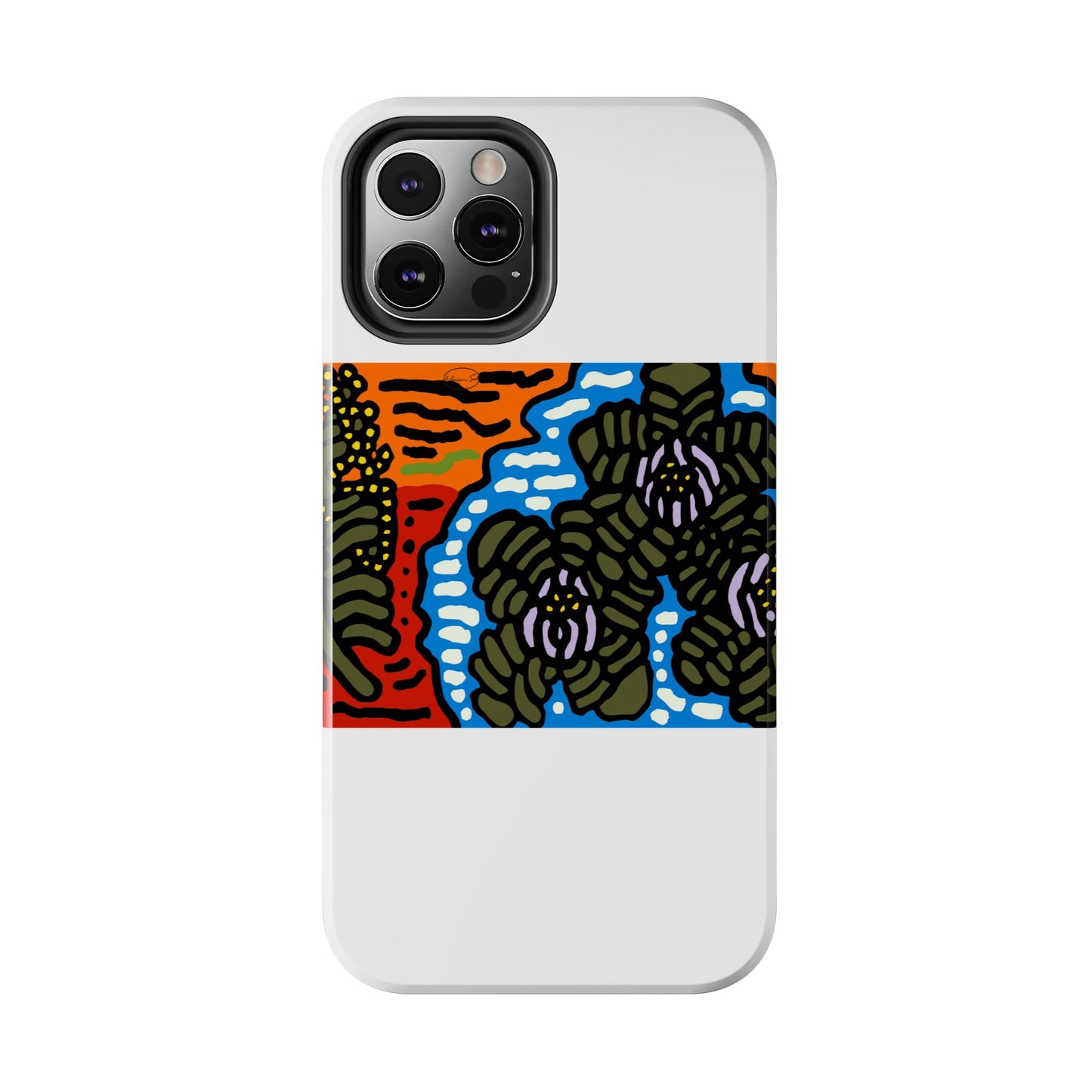 The Sri Lankan water lilies meets the Australian wattle Tough Phone Case