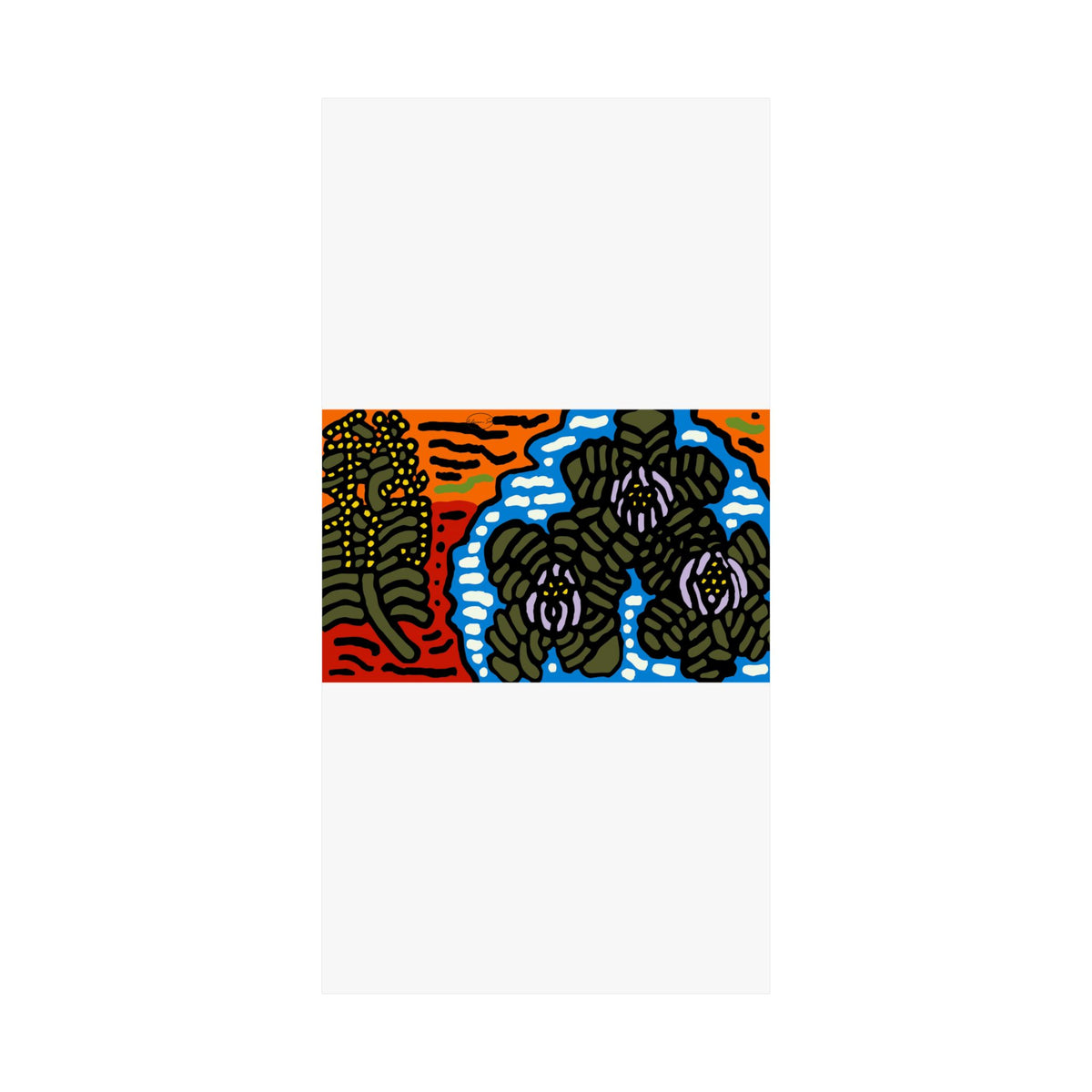 The Sri Lankan water lilies meets the Australian wattle Matte Poster Vertical (Large)