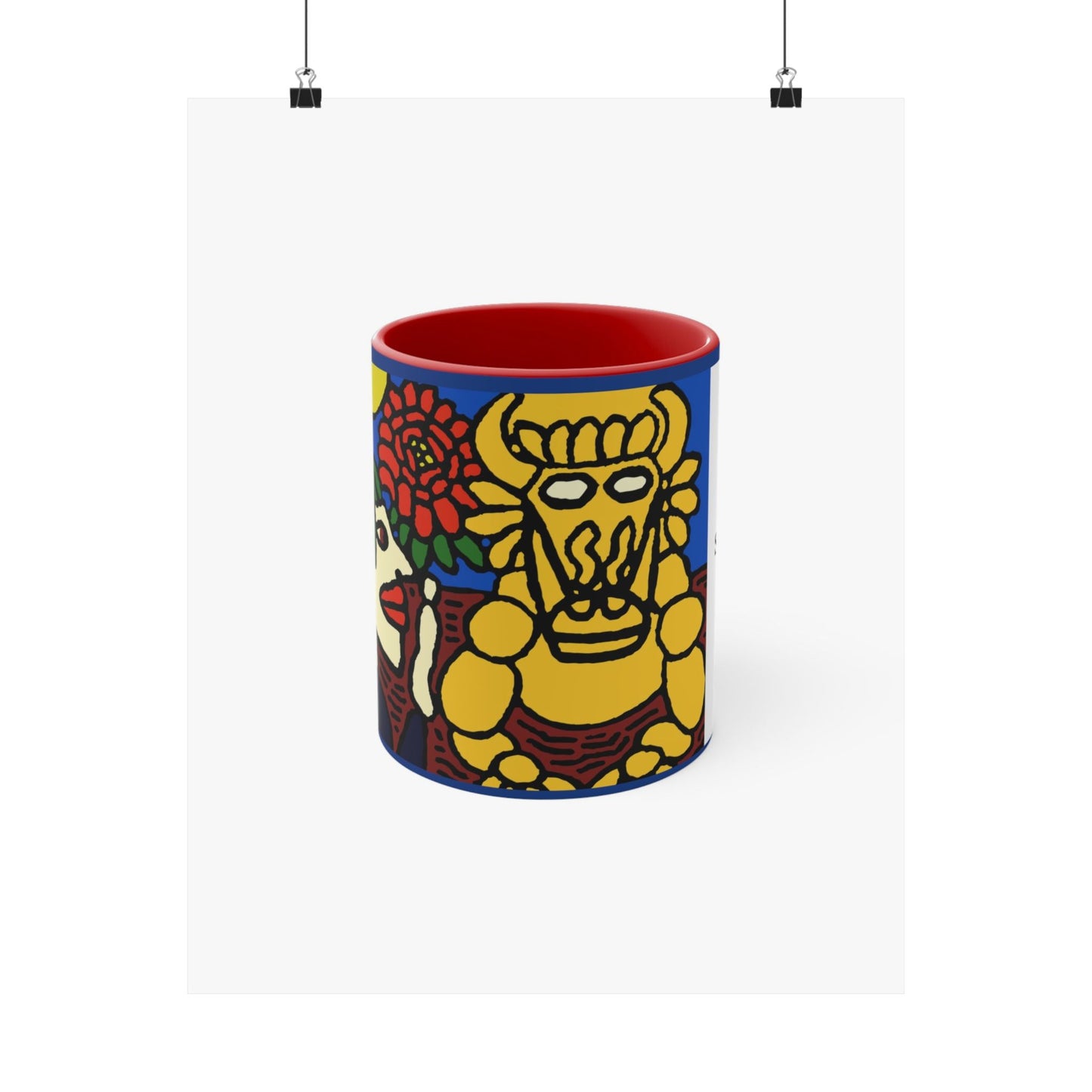 The warrior hailing the mighty golden dragon Matte Poster Vertical (Small)