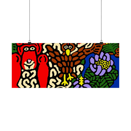 Friendly competition Matte Poster Horizontal (Small)