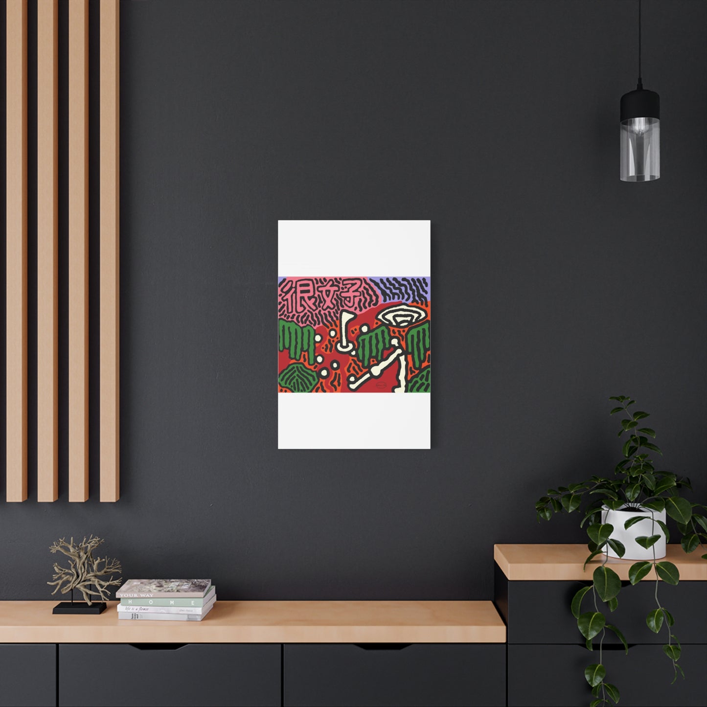 Hitting holes in one throughout life Canvas (Large)