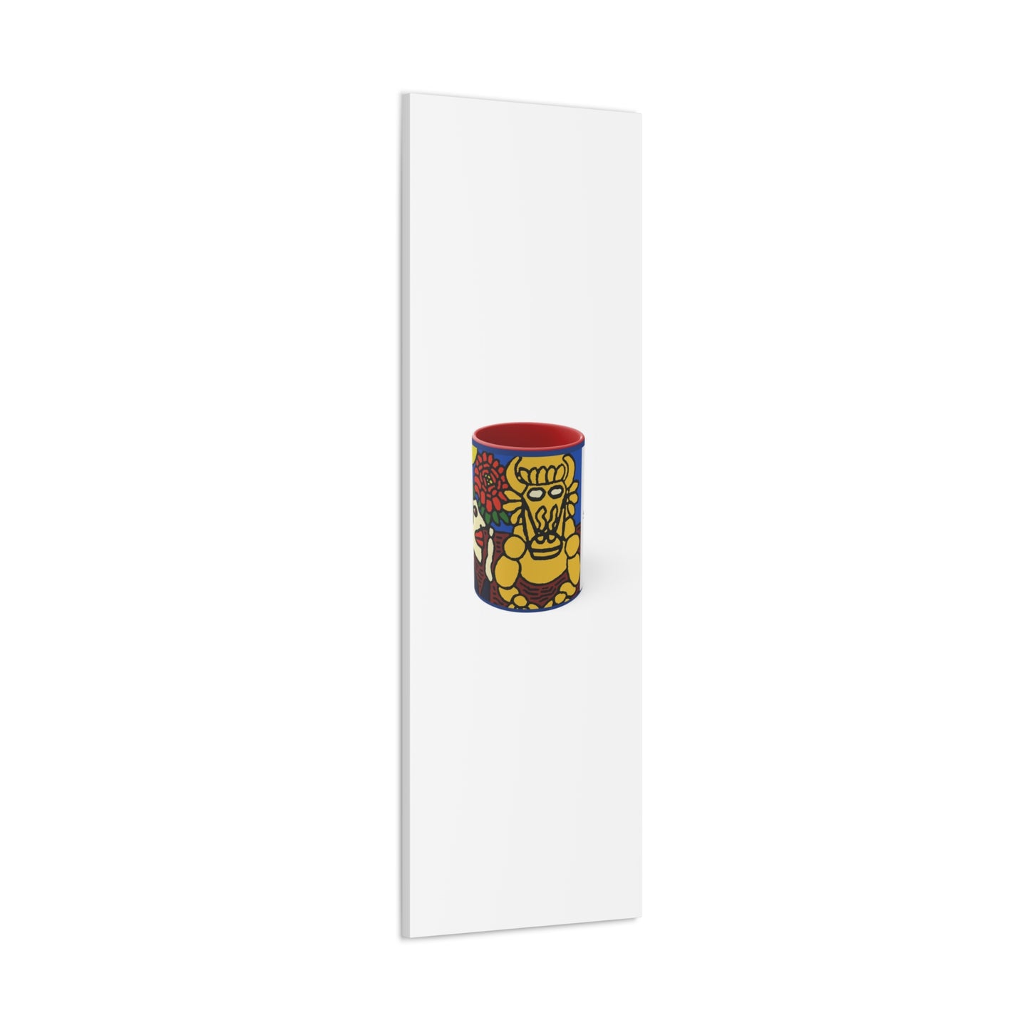 The warrior hailing the mighty golden dragon Canvas (Large)