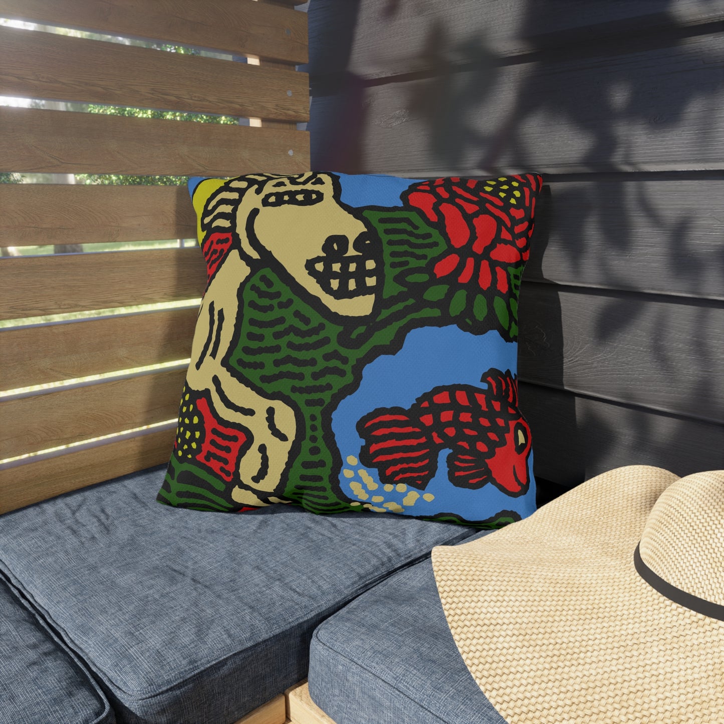 Galloping carefree through life — Outdoor Pillow