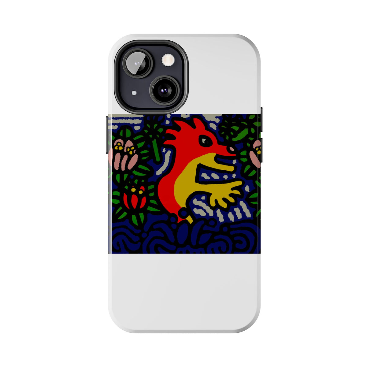 Breaking through the surface of a lotus pond Tough Phone Case