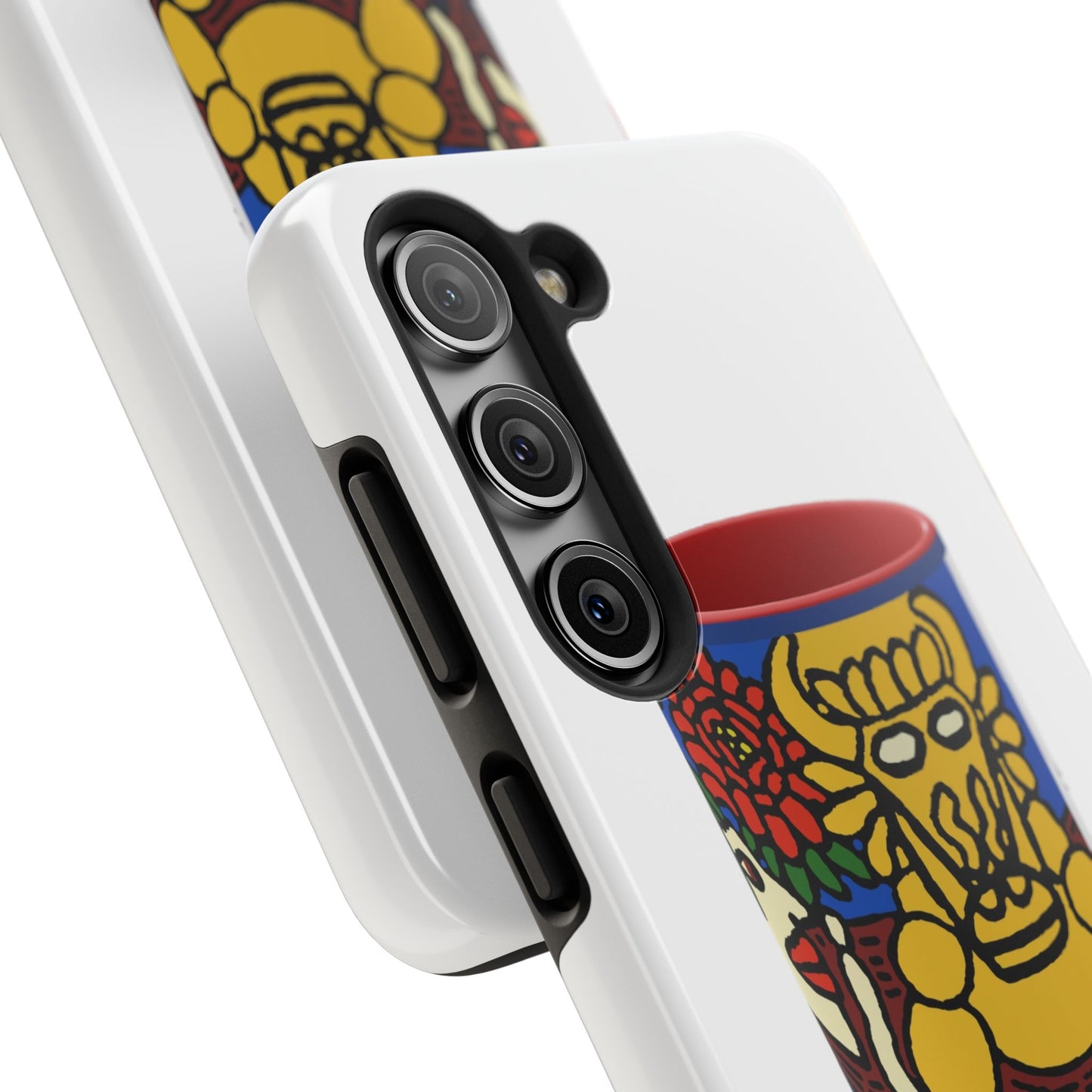 The warrior hailing the mighty golden dragon Tough Phone Case