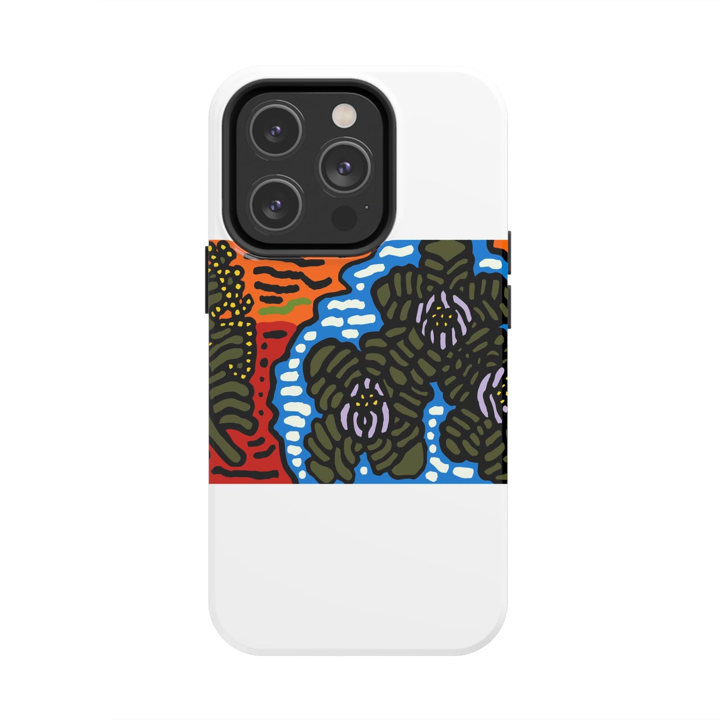 The Sri Lankan water lilies meets the Australian wattle Tough Phone Case