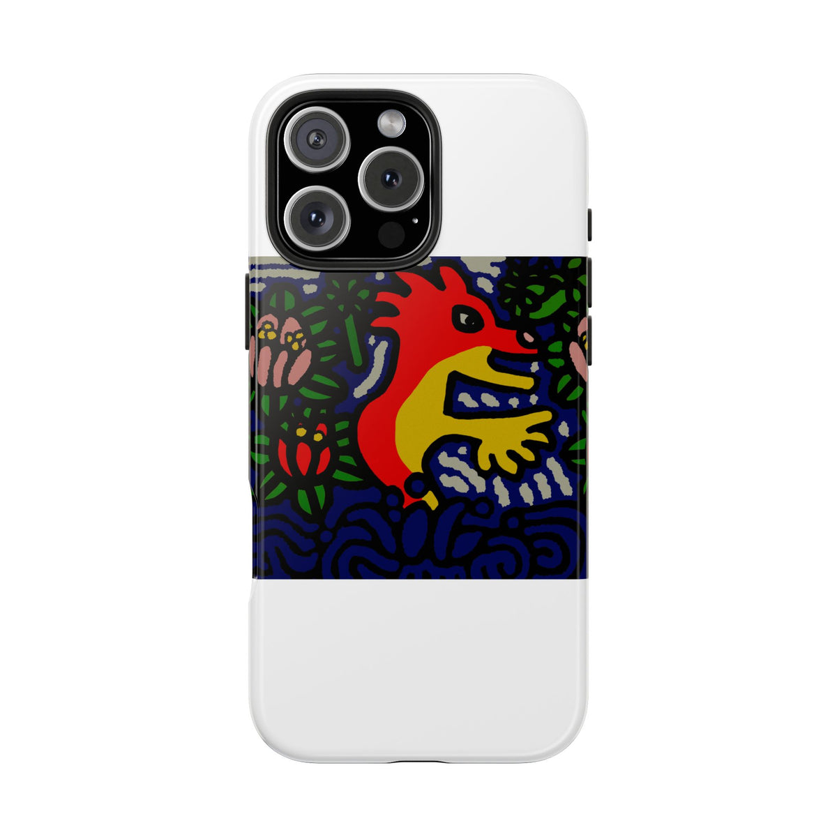 Breaking through the surface of a lotus pond Tough Phone Case