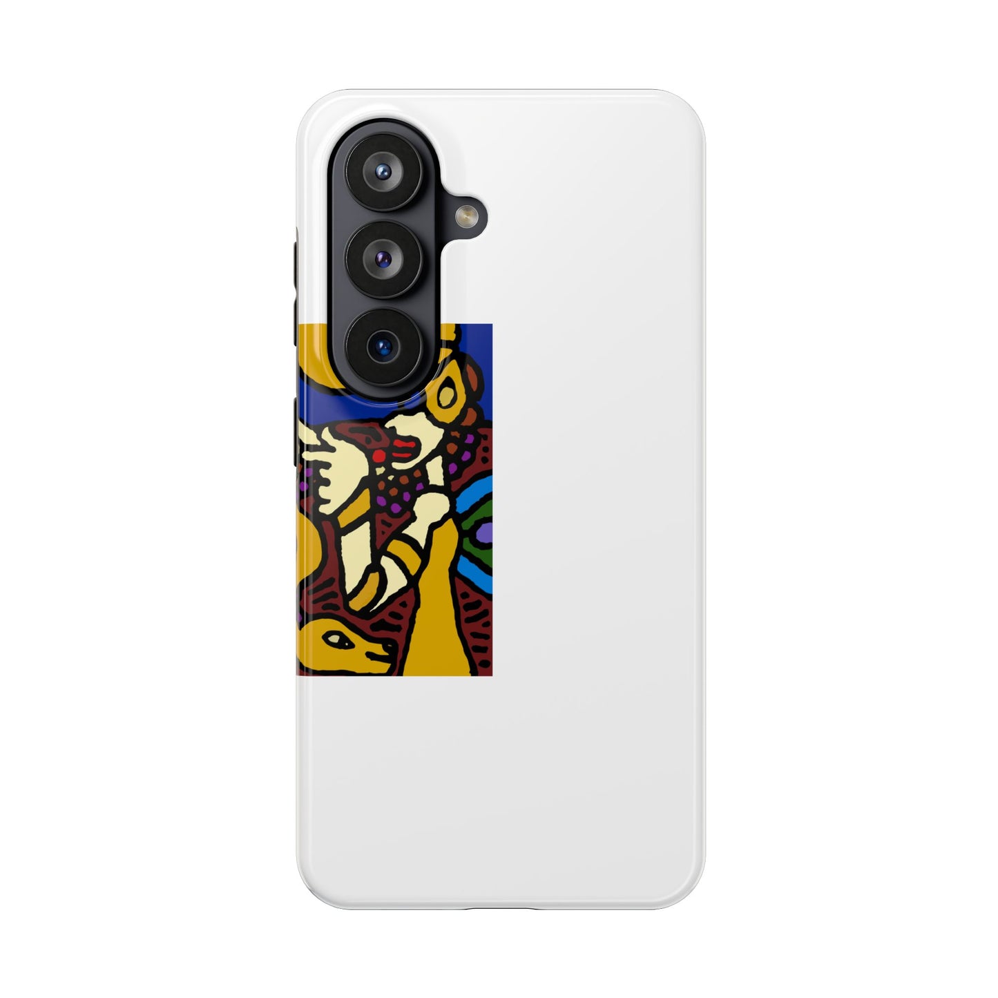 The golden snake being blessed by the fairy Tough Phone Case