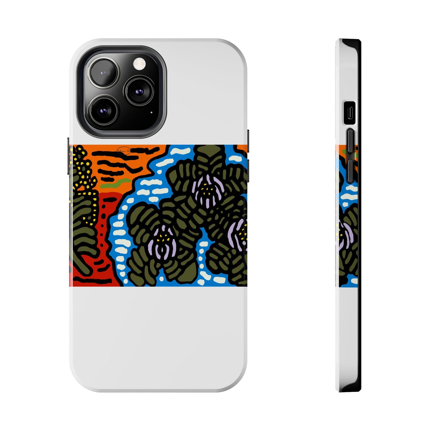 The Sri Lankan water lilies meets the Australian wattle Tough Phone Case