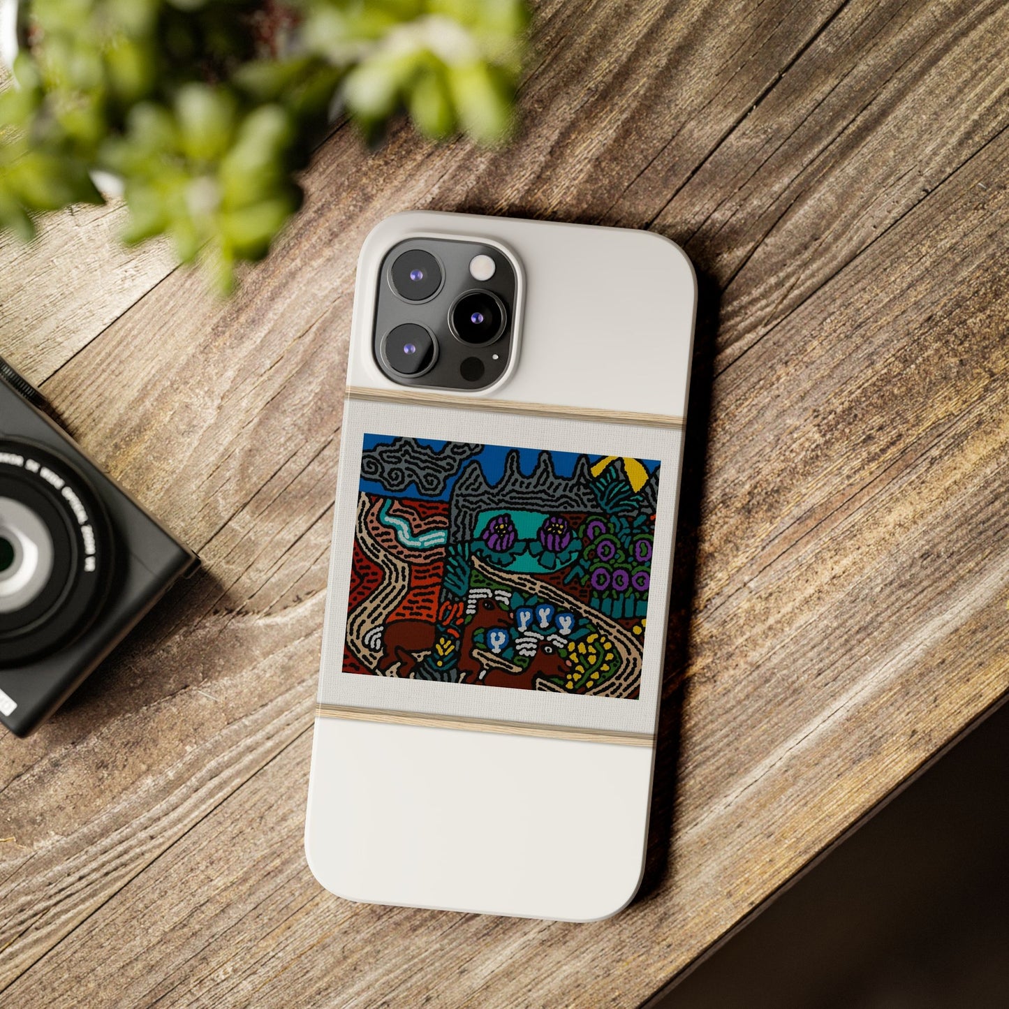 Road to a Sanctuary and Oasis Slim Phone Case