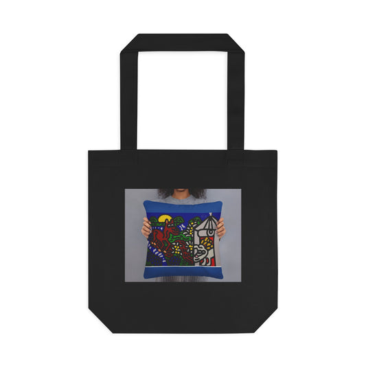 Bunny welcoming a friendly horse on his journey Classic Tote Bag