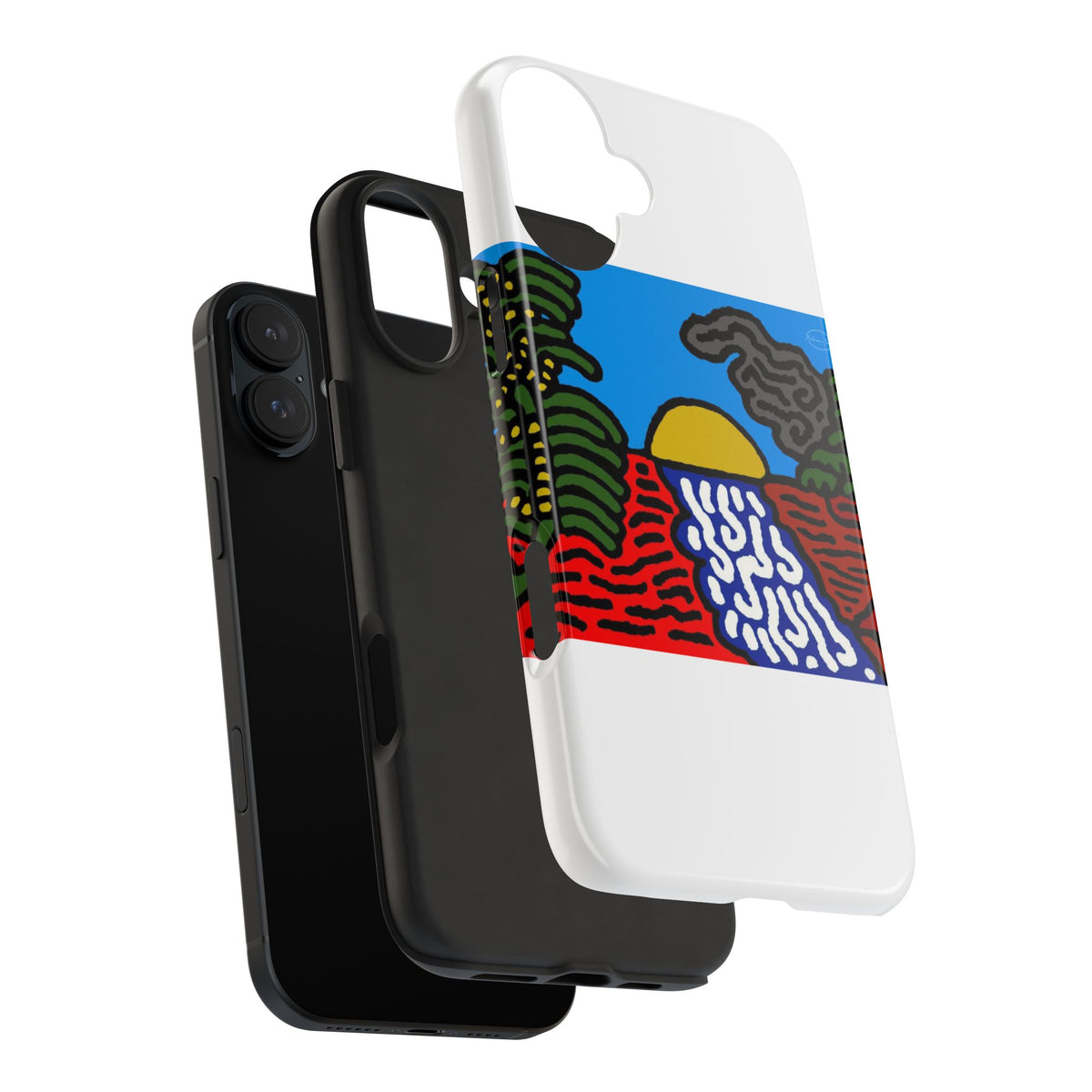 The river that joins the Australian wattle and Lebanese cedar tree in friendship Tough Phone Case