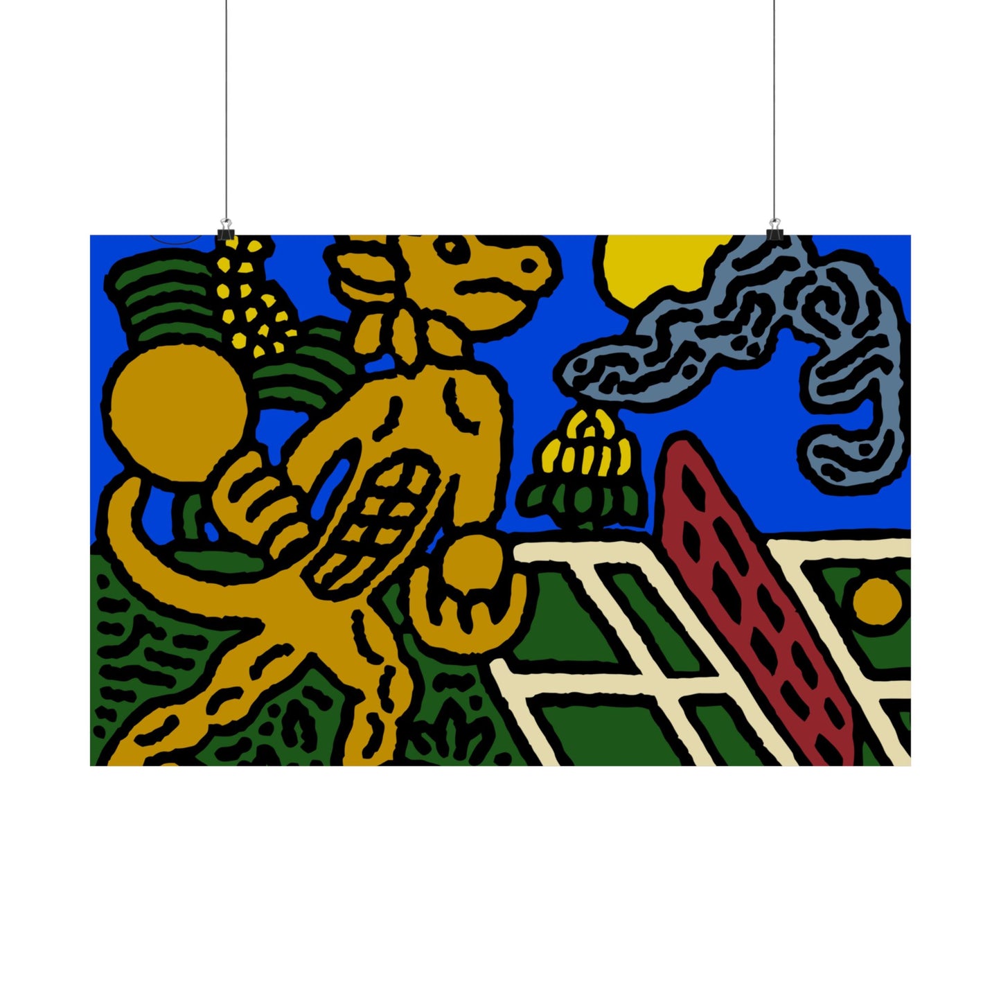 Ready for making big serves in life Matte Poster Horizontal (Large)
