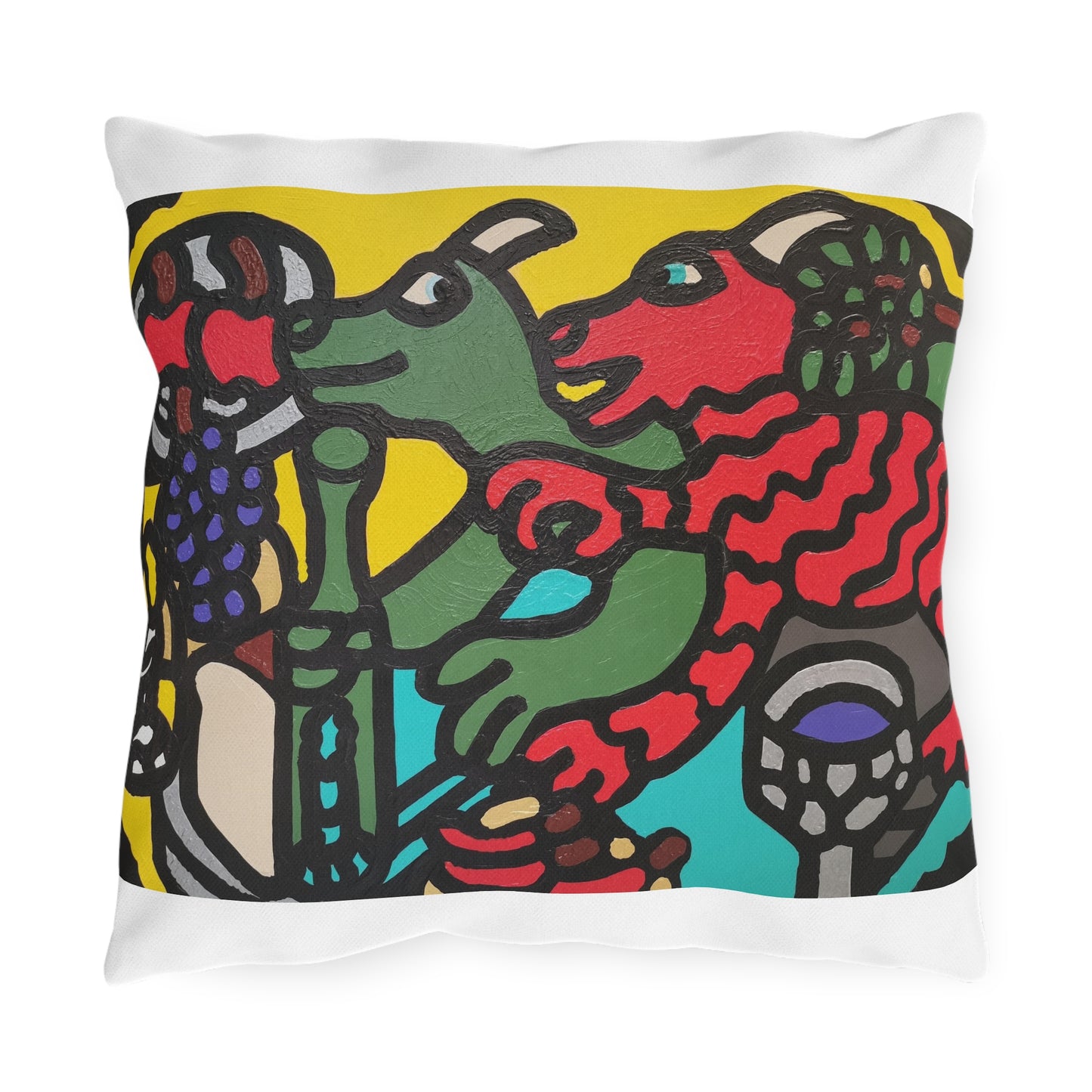 Enjoying our companionship — Outdoor Pillow