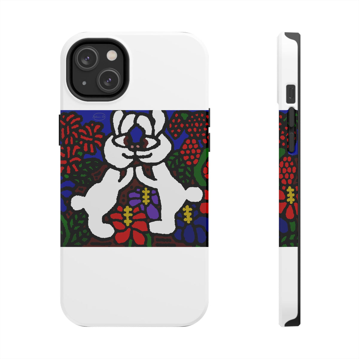 Bunnies in love Tough Phone Case