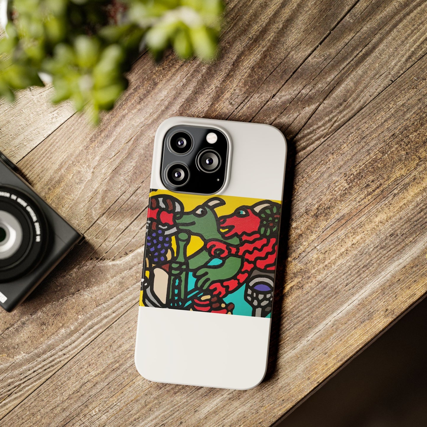 Enjoying our companionship Slim Phone Case