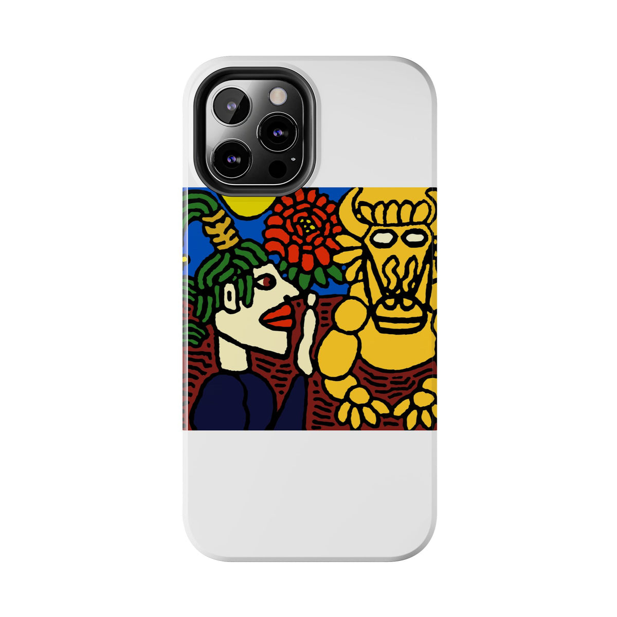 The warrior hailing the mighty golden dragon Tough Phone Case