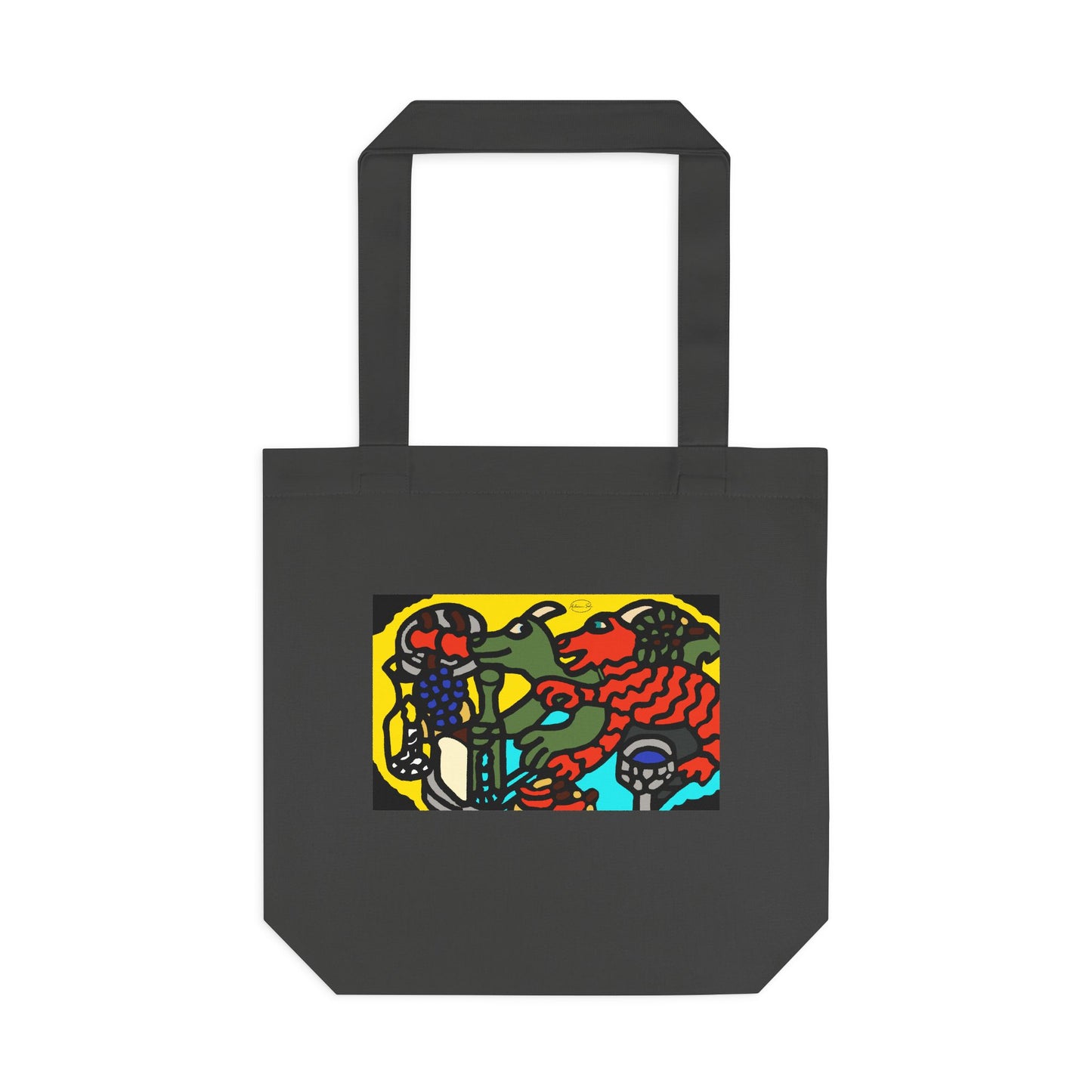 Two dragons enjoying a feast together Classic Tote Bag