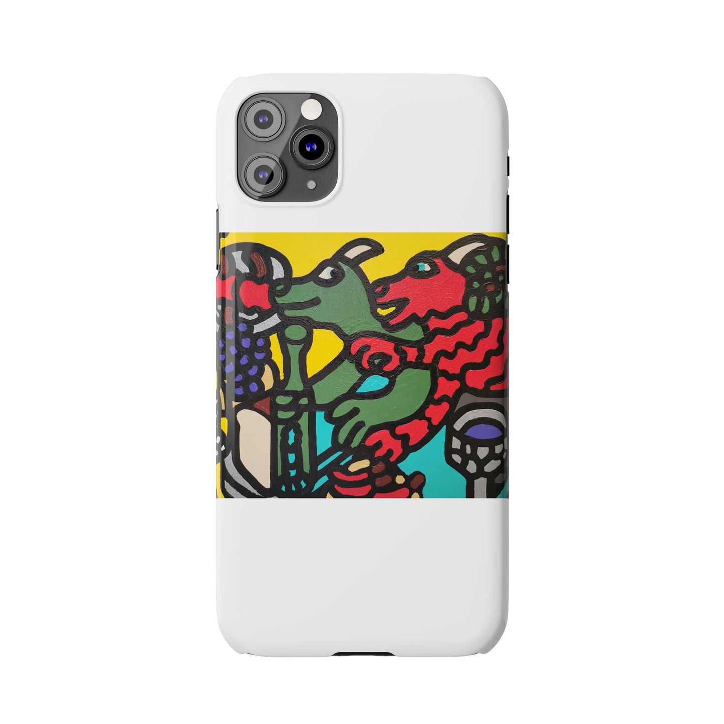 Enjoying our companionship Slim Phone Case