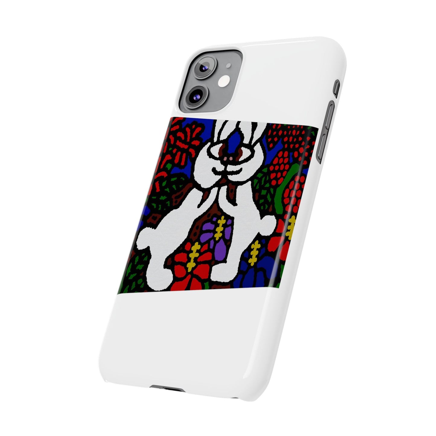Bunnies in love Slim Phone Case
