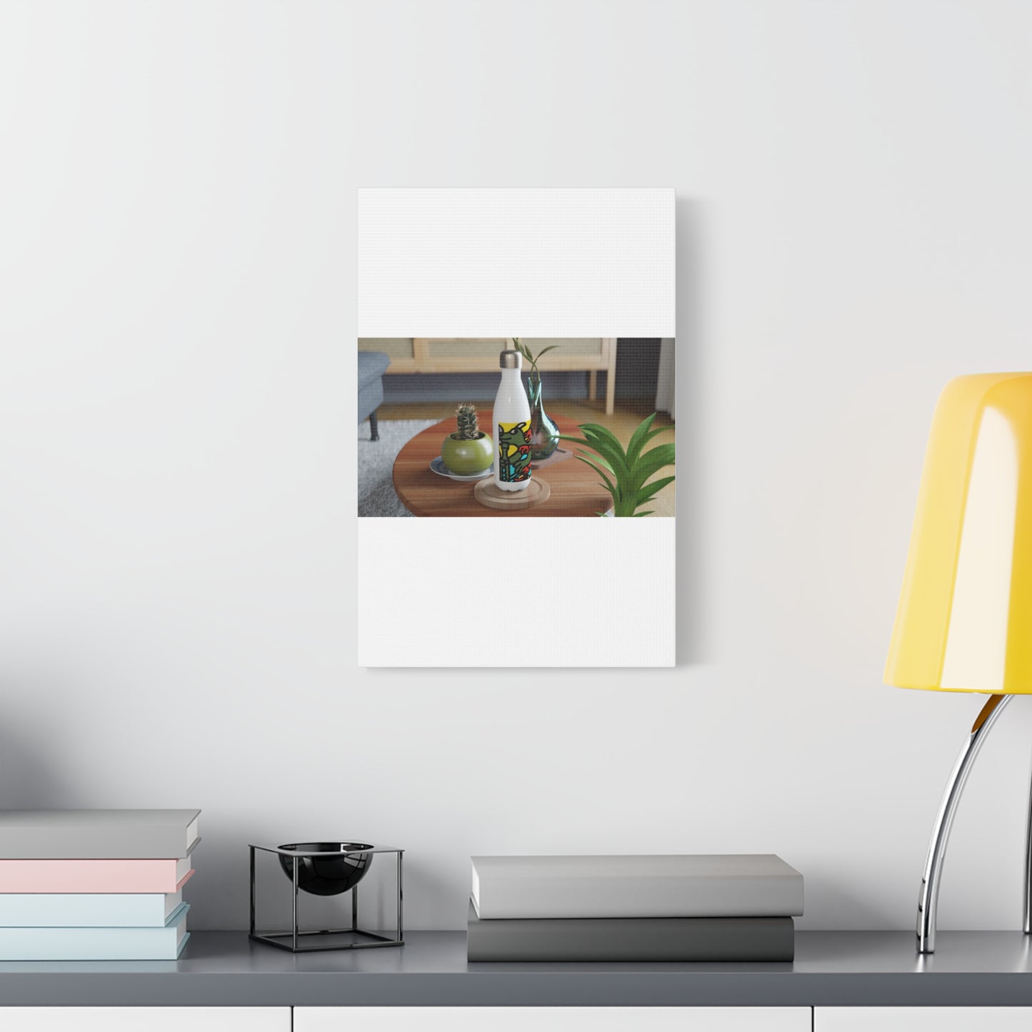 Two dragons enjoying a feast together Canvas (Small)