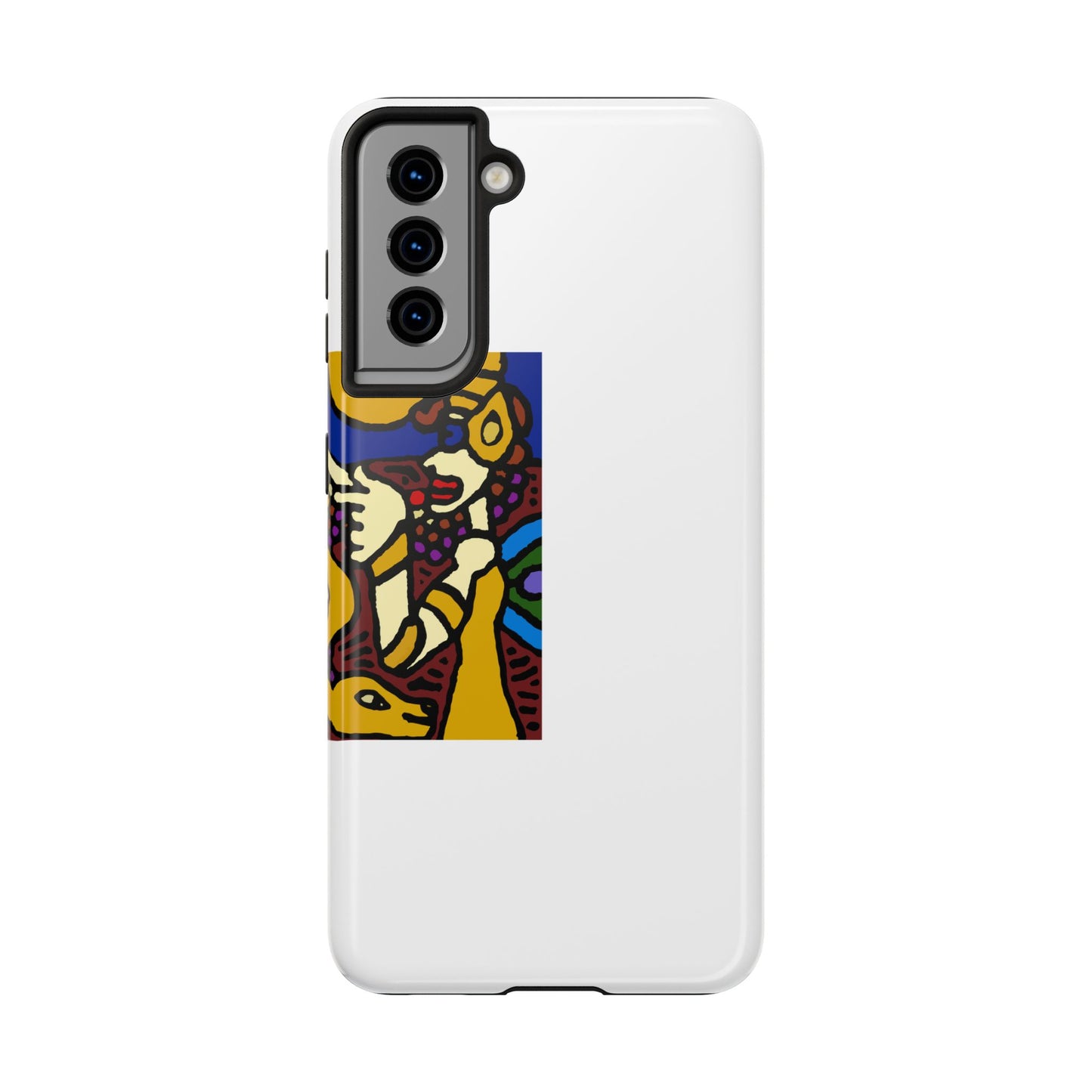 The golden snake being blessed by the fairy Tough Phone Case