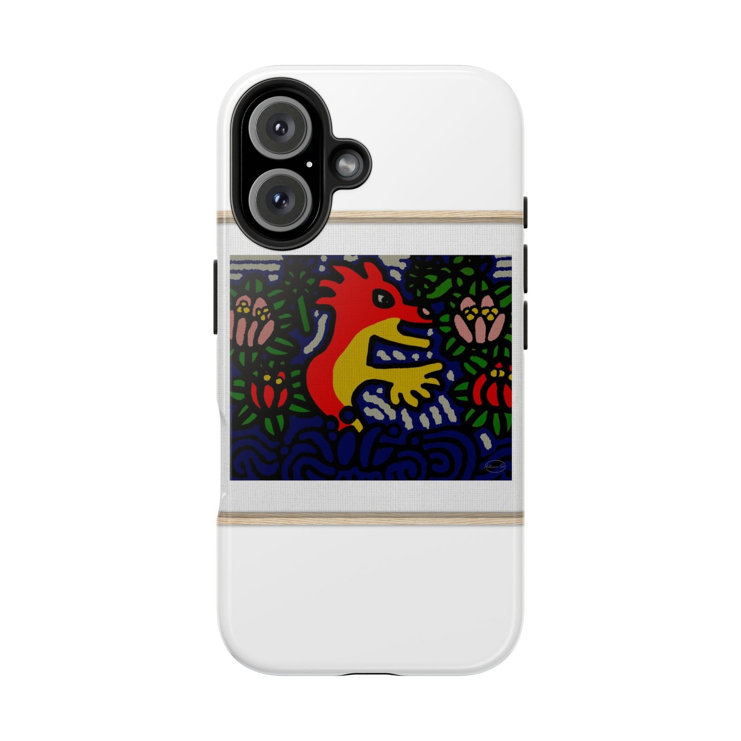 Breaking through the surface of a lotus pond Tough Phone Case