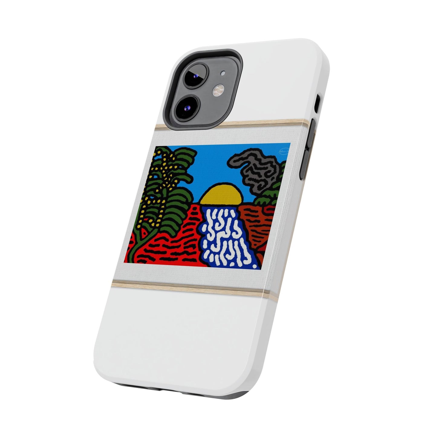 The river that joins the Australian wattle and Lebanese cedar tree in friendship Tough Phone Case