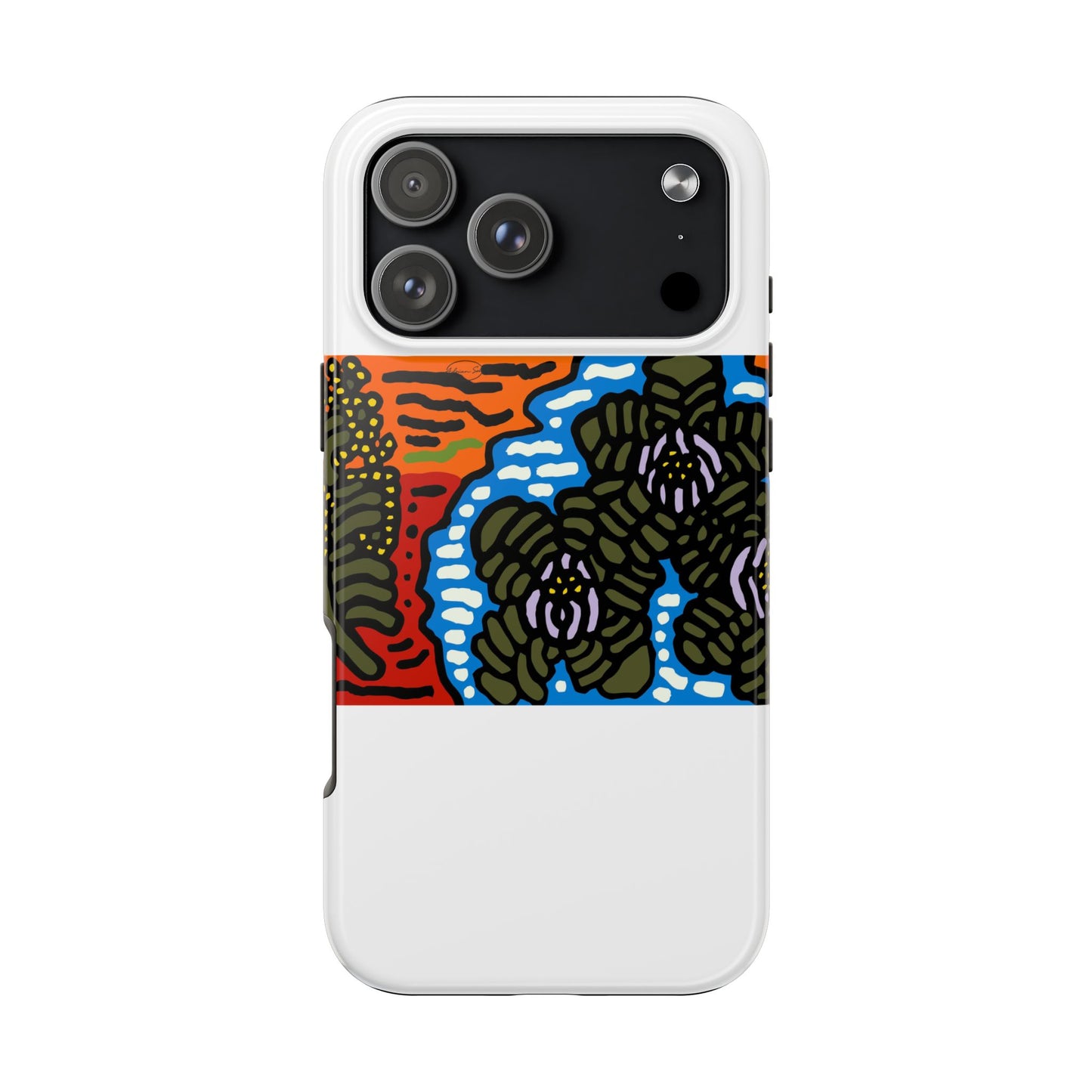 The Sri Lankan water lilies meets the Australian wattle Tough Phone Case
