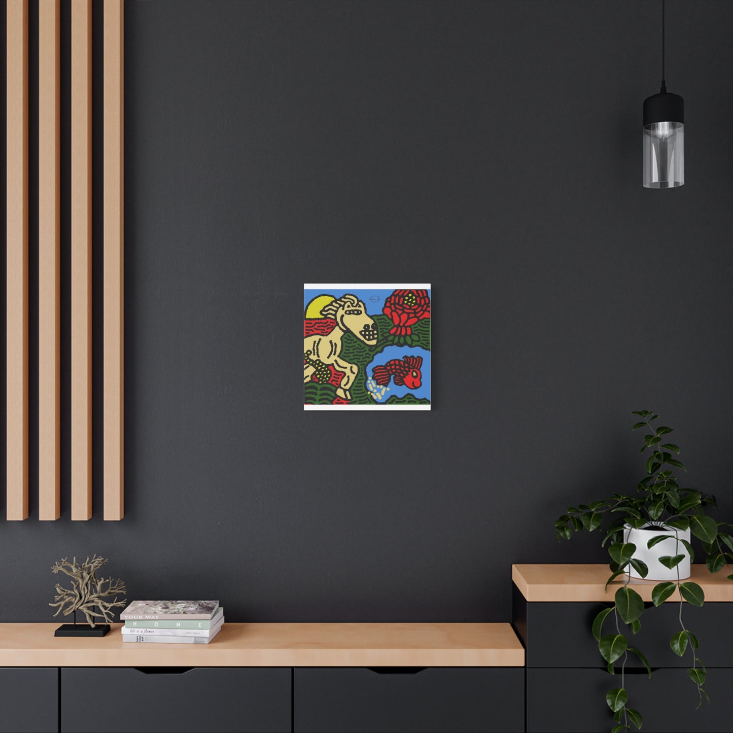 Galloping carefree through life Canvas (Small)