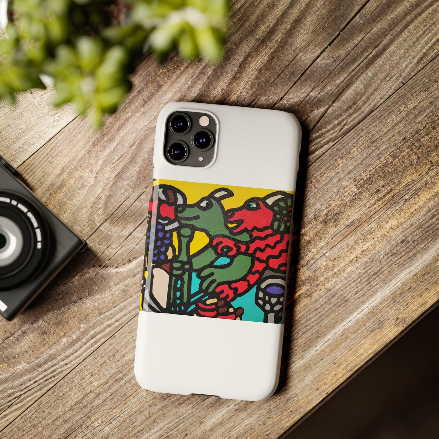 Enjoying our companionship Slim Phone Case